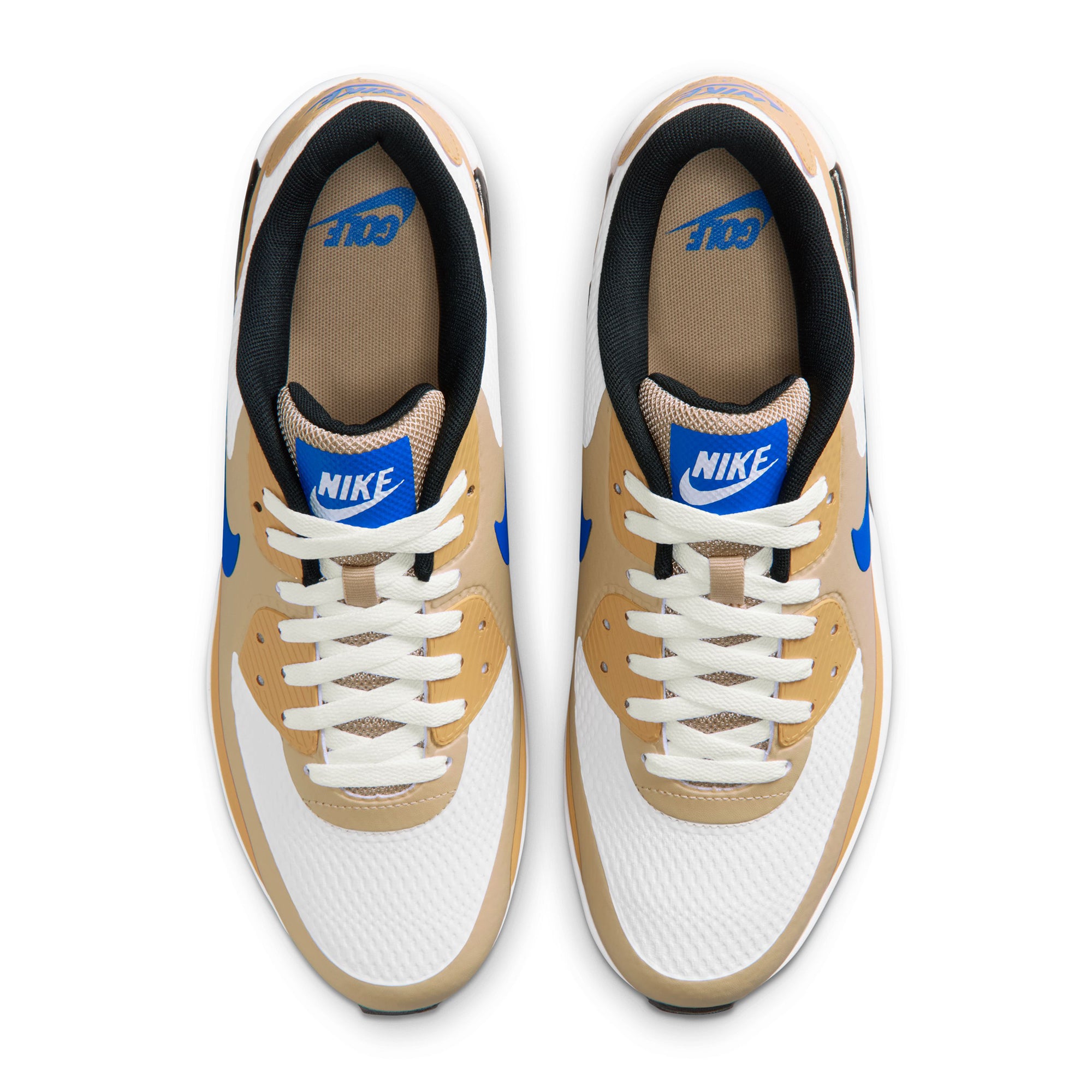 Nike Golf Air Max 90 G Shoes - White/Linen/Game Royal 106 - HV9305