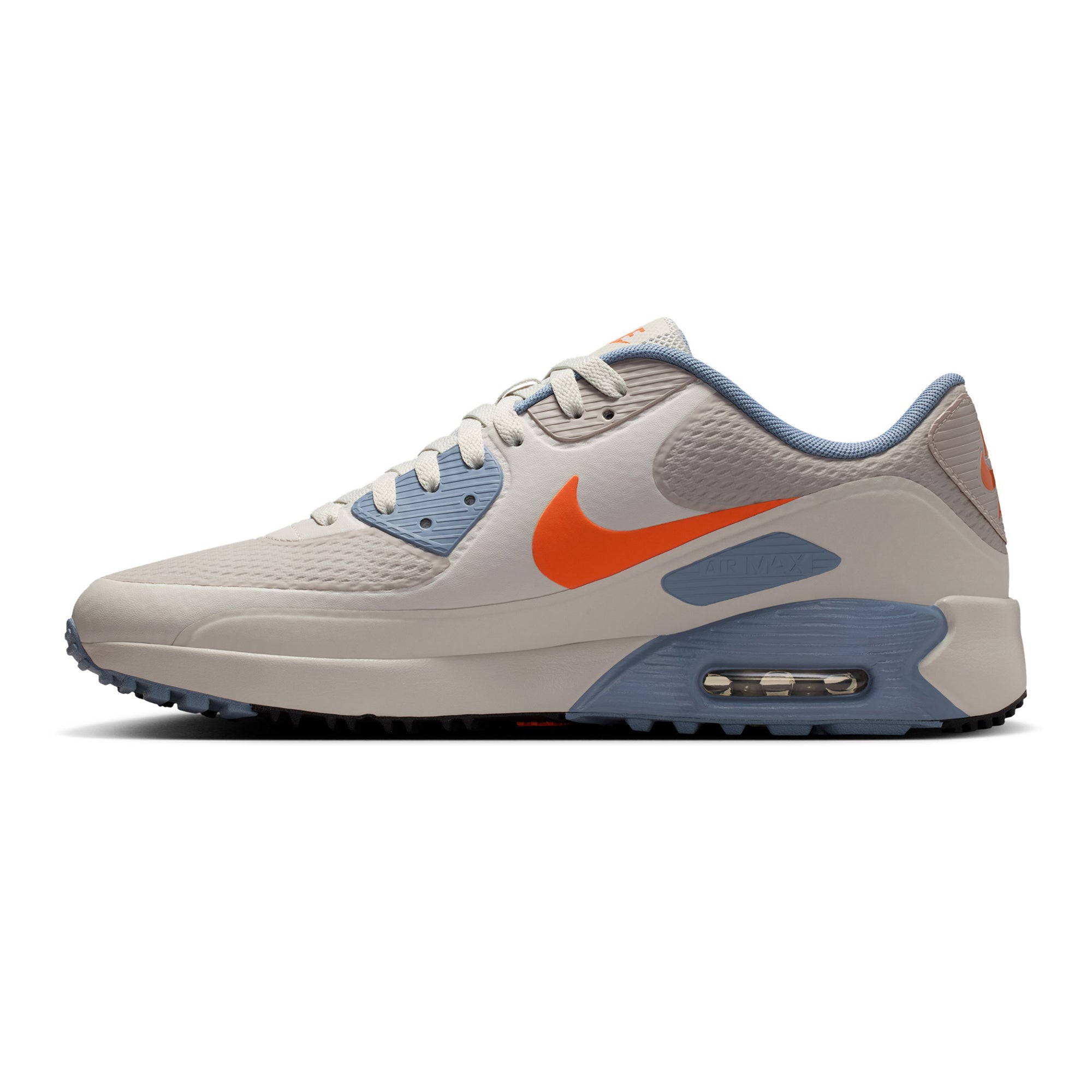 Nike Golf Air Max 90 G Shoes - Moon Particle/Safety Orange/Light