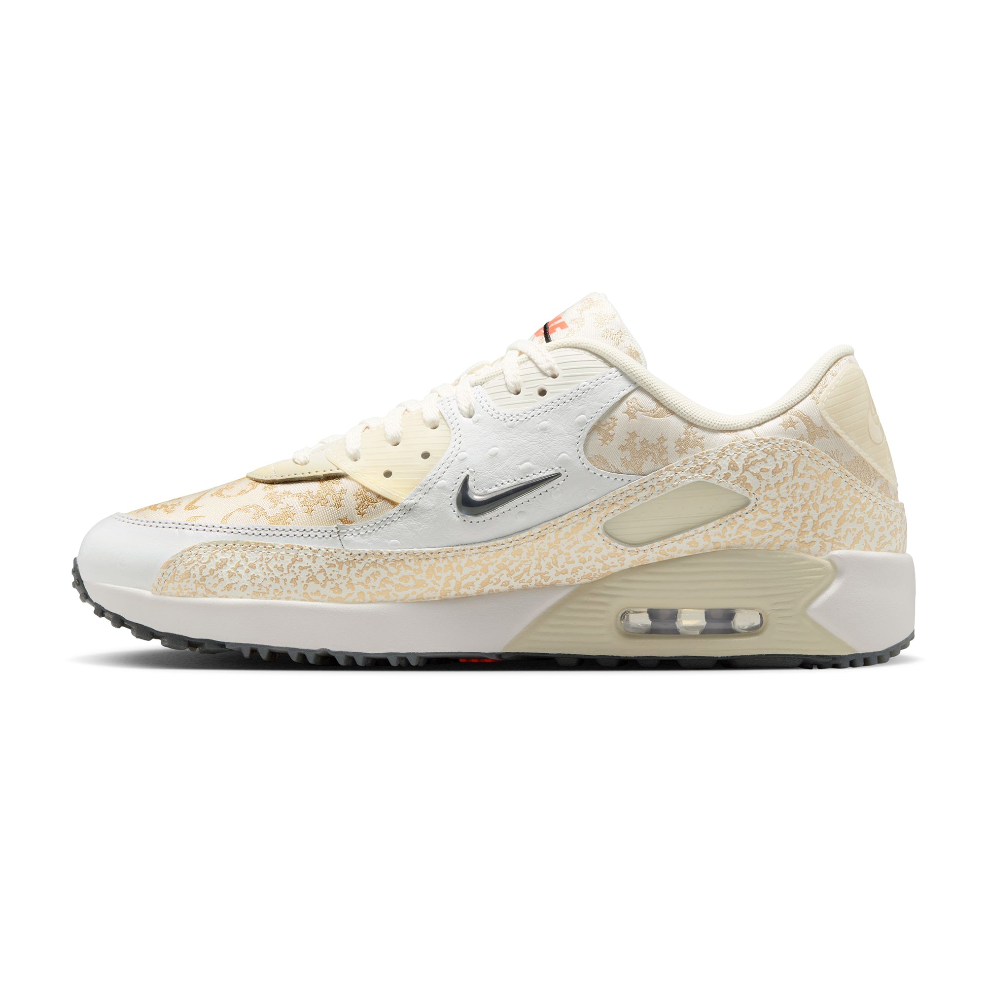 Nike Golf Air Max 90 NRG Shoes - White/Metallic Gold/Sail 100