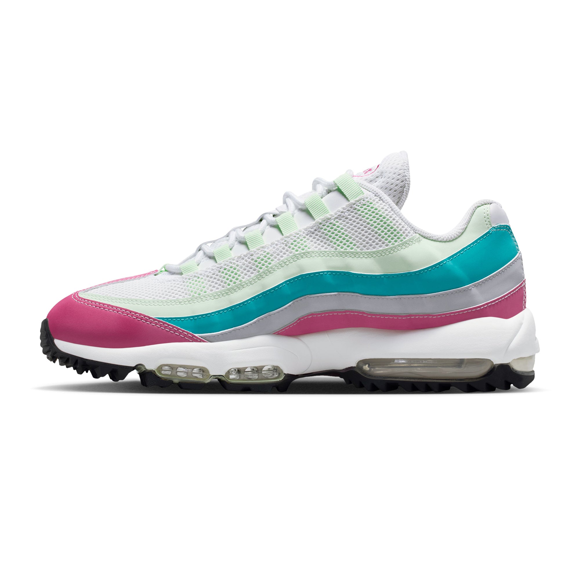 Nike Golf Air Max 95 G Shoes - Peony/Volt Tint/Cactus 600 - HV4696