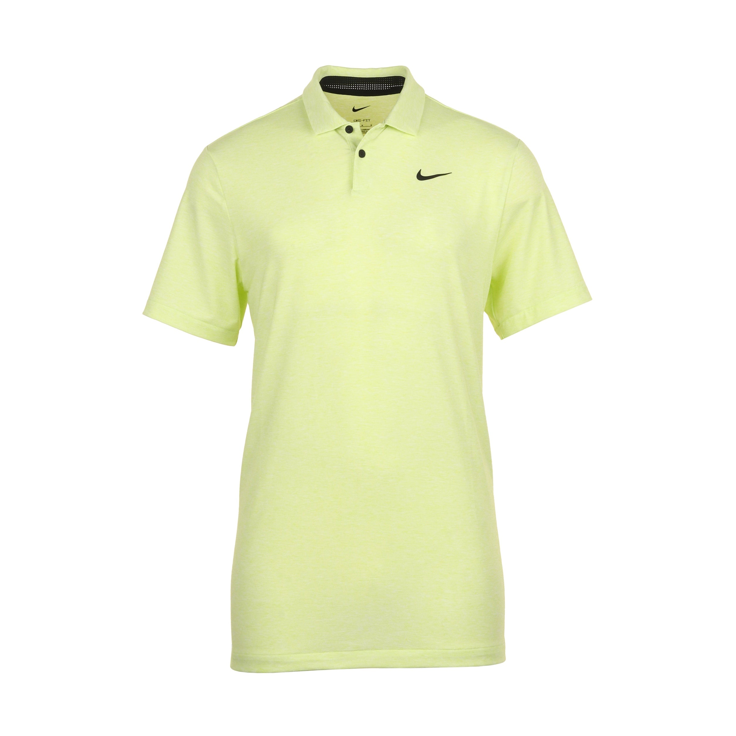 Nike Golf Dri Fit Tour Heather Shirt DV3123 Light Lemon Twist Black 736 Function18 Restrictedgs