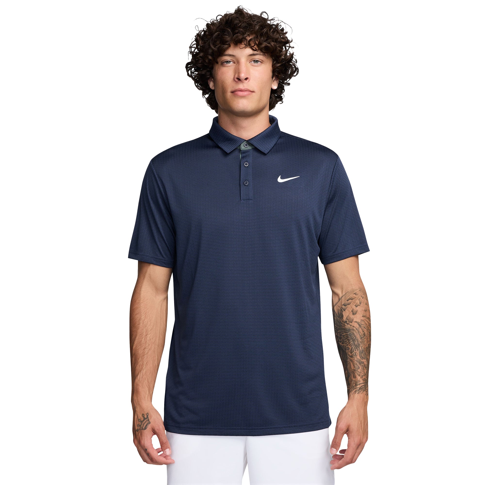 Nike Golf Dri-Fit Tour Texture Shirt Midnight Navy 410 FZ7530
