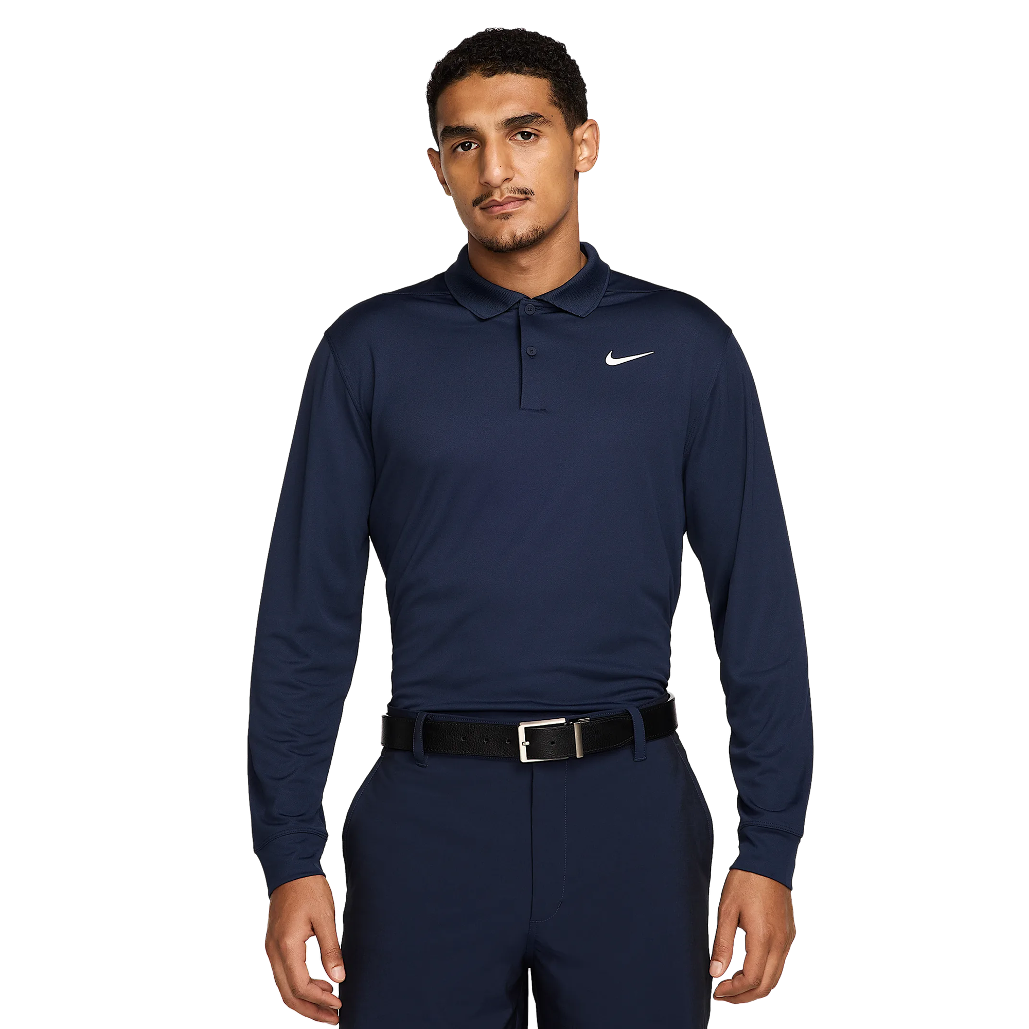 Nike Golf Dri-Fit Victory Solid Long Sleeve Shirt - Obsidian 451