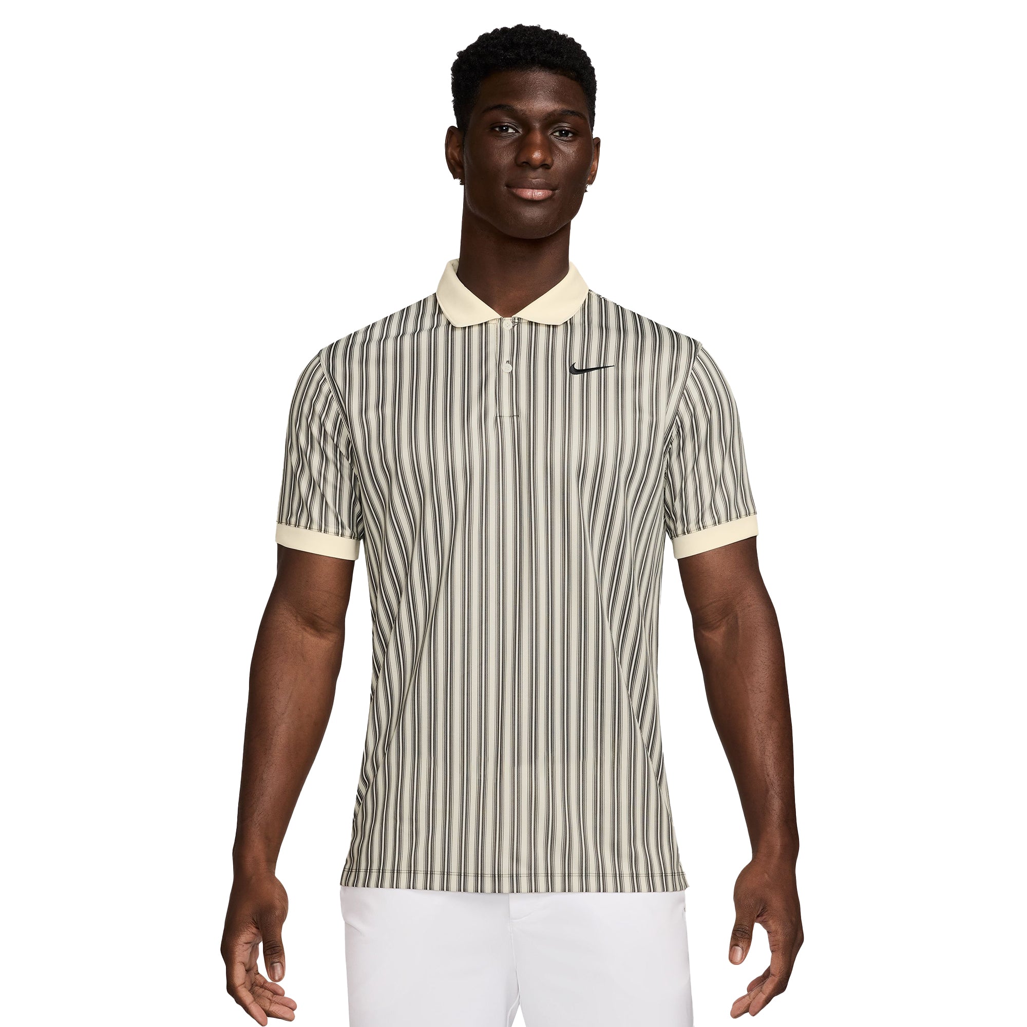 Nike Golf Dri-Fit Victory+ Novelty Shirt Lt Orewood Brown/Ivory