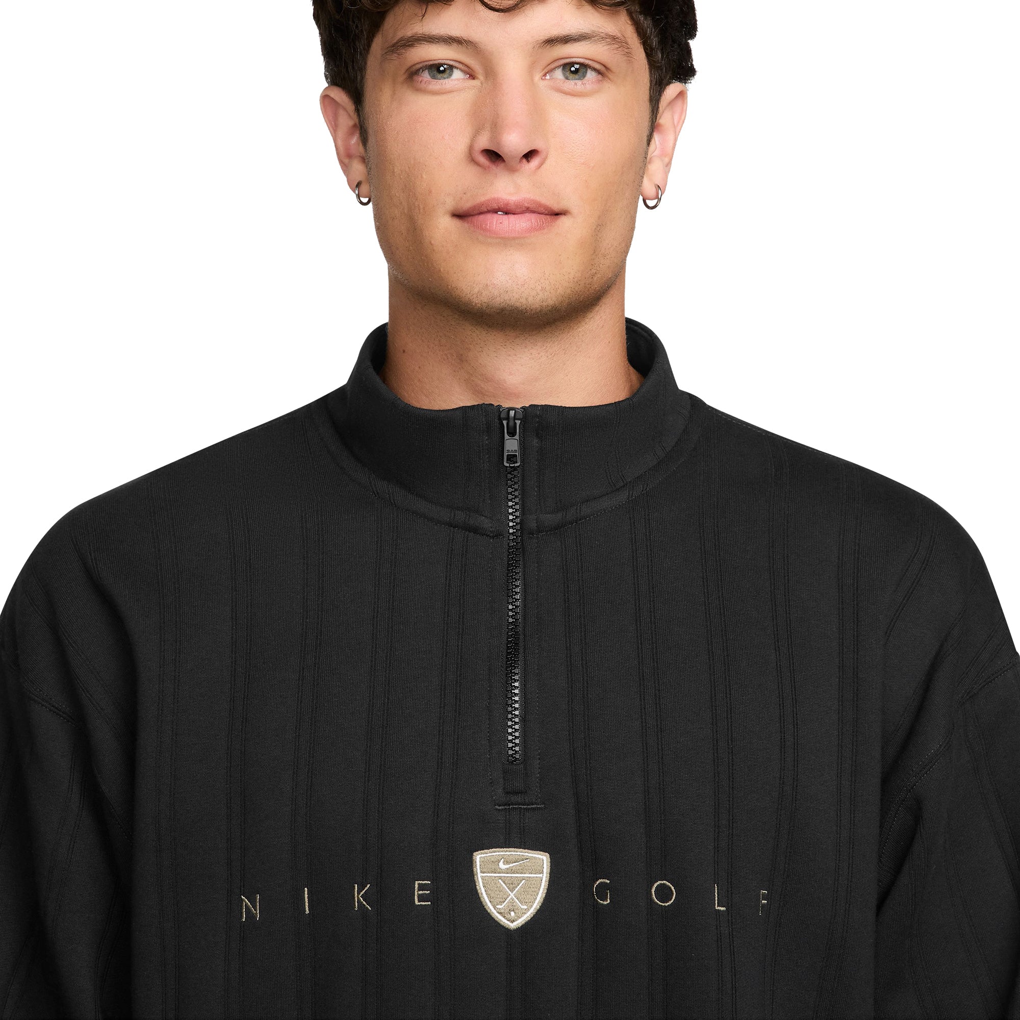 Nike Golf Fairway Fresh Half Zip - Black/Limestone 010 - II0770