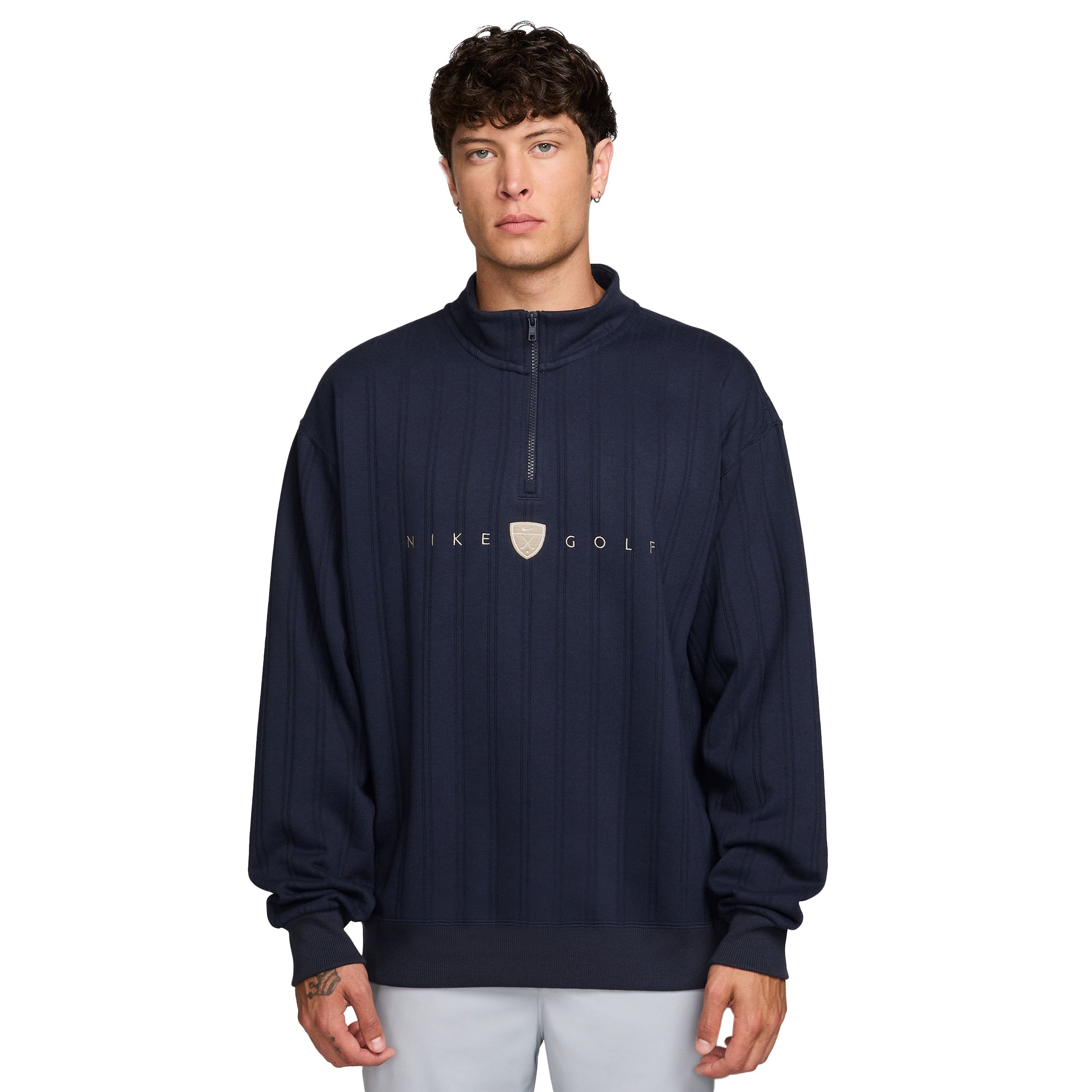 メンズウェア NO GOLF Half Zip Piste Nike Golf Fairway Fresh Half Zip - College Navy/Limestone 419
