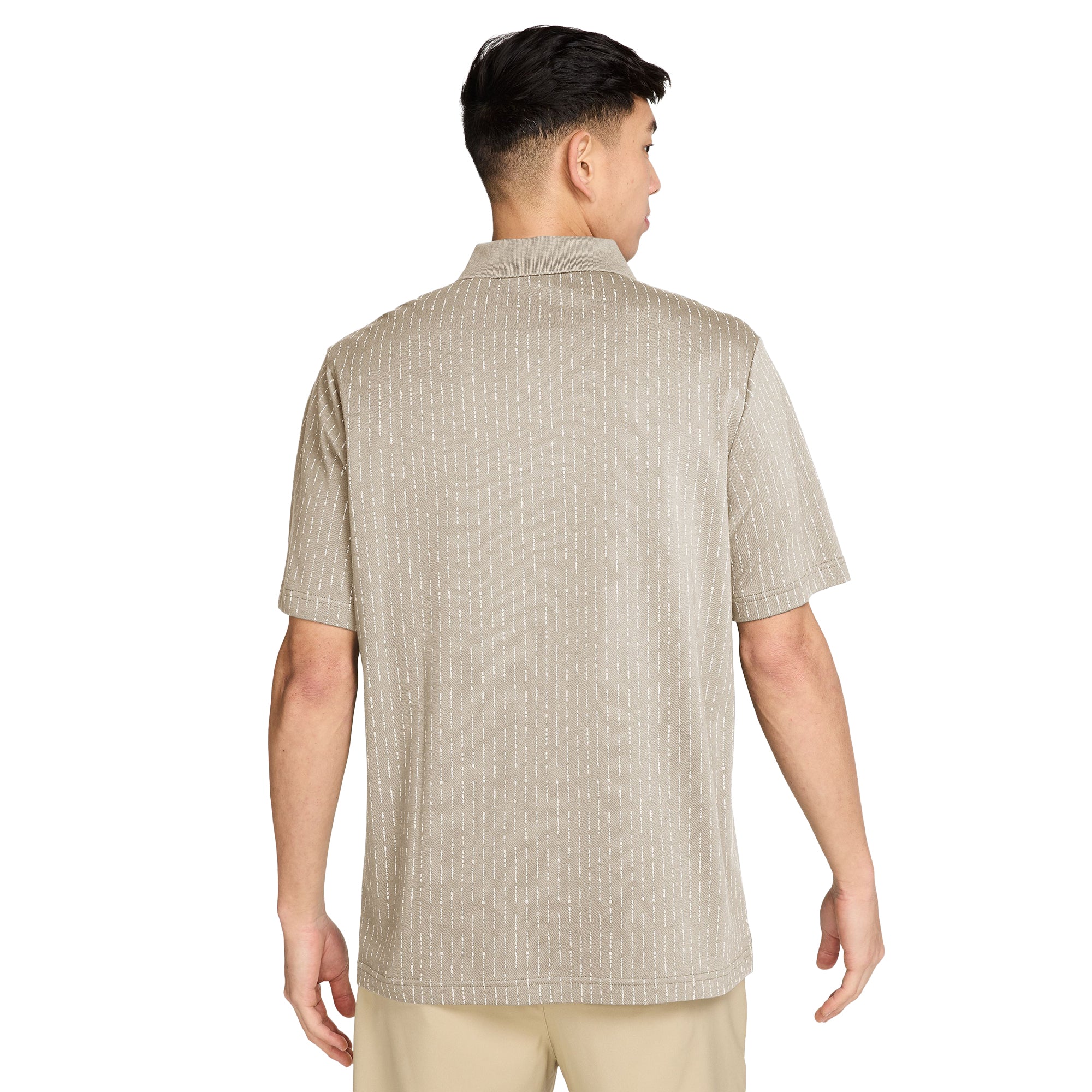 Nike Golf Fairway Fresh Zip Polo Shirt - Light Orewood Brown/Black