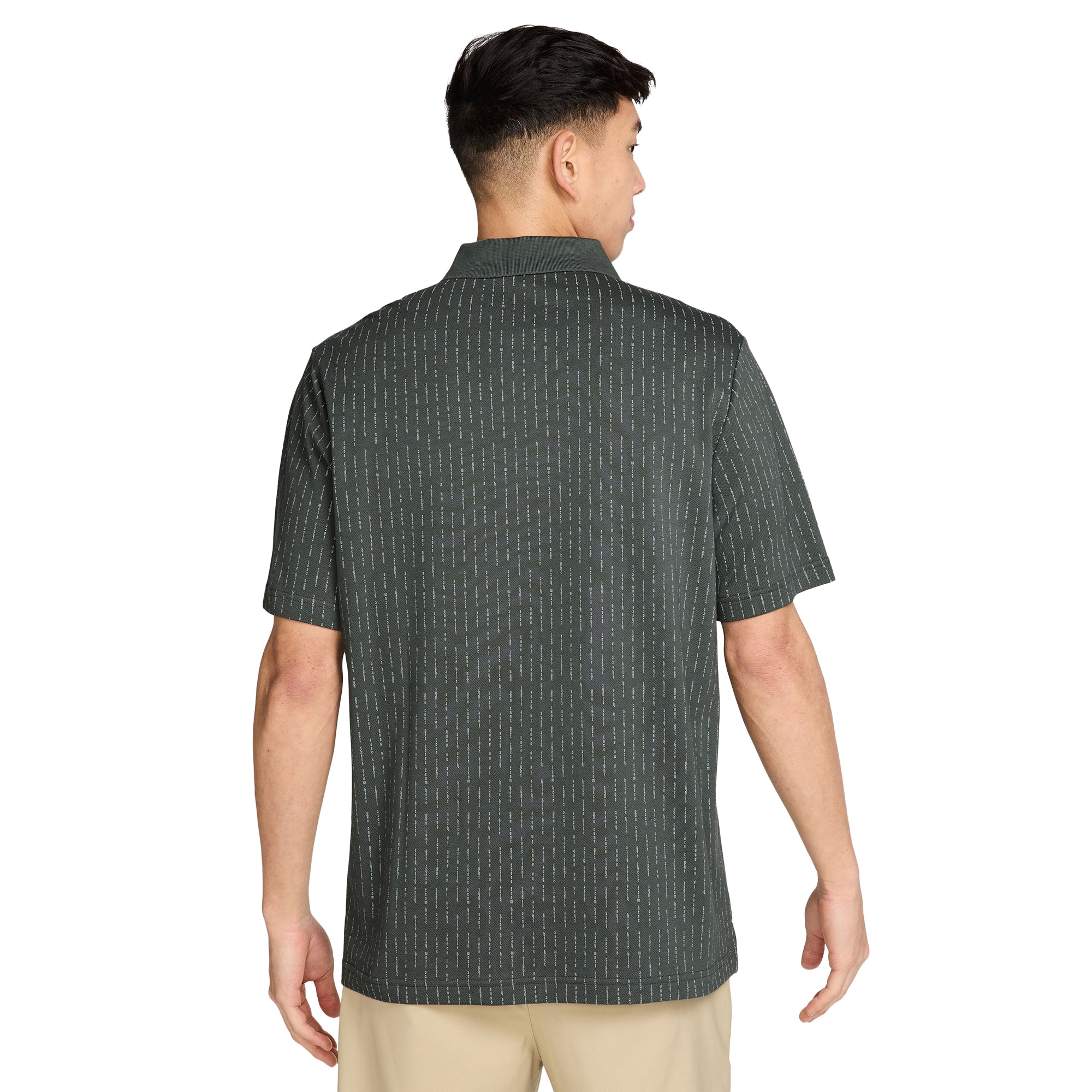 Nike Golf Fairway Fresh Zip Polo Shirt - Camo Green/Jade Horizon