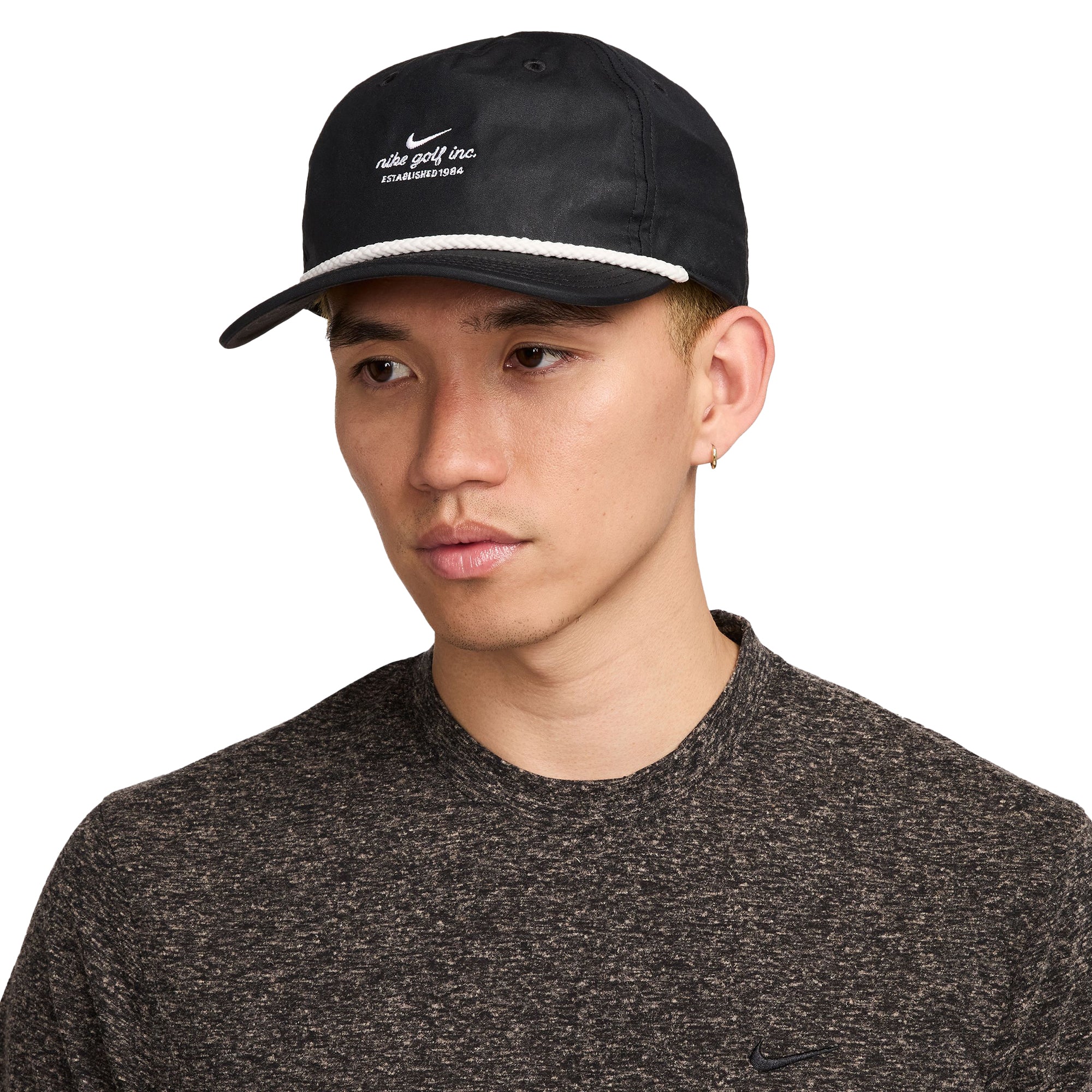 Nike Golf Pro Flat Bill Rope Cap Black 010 IB8543-010 Function18