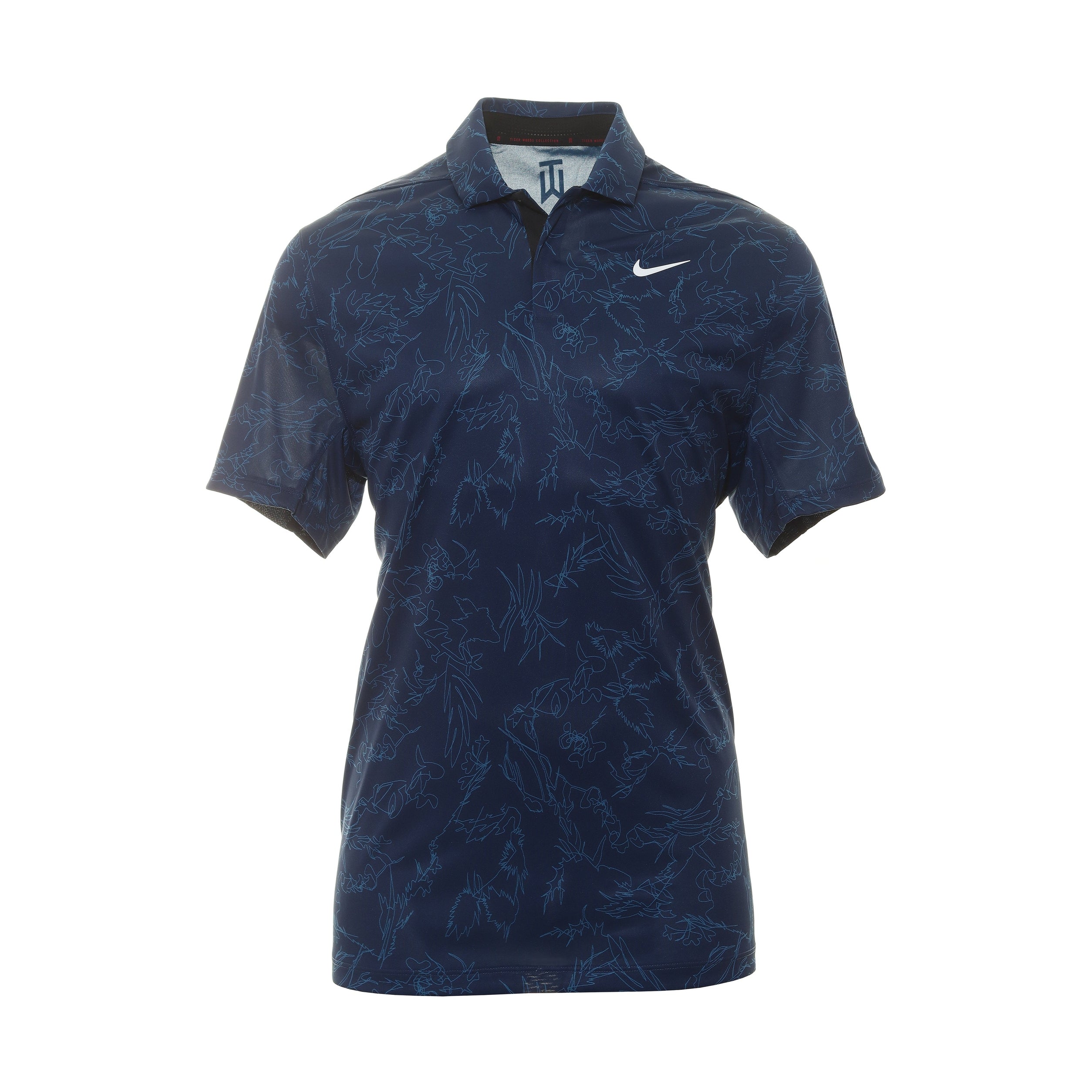 Nike Golf TW DriFit ADV Contour Print Shirt DX6092 Midnight Navy 410