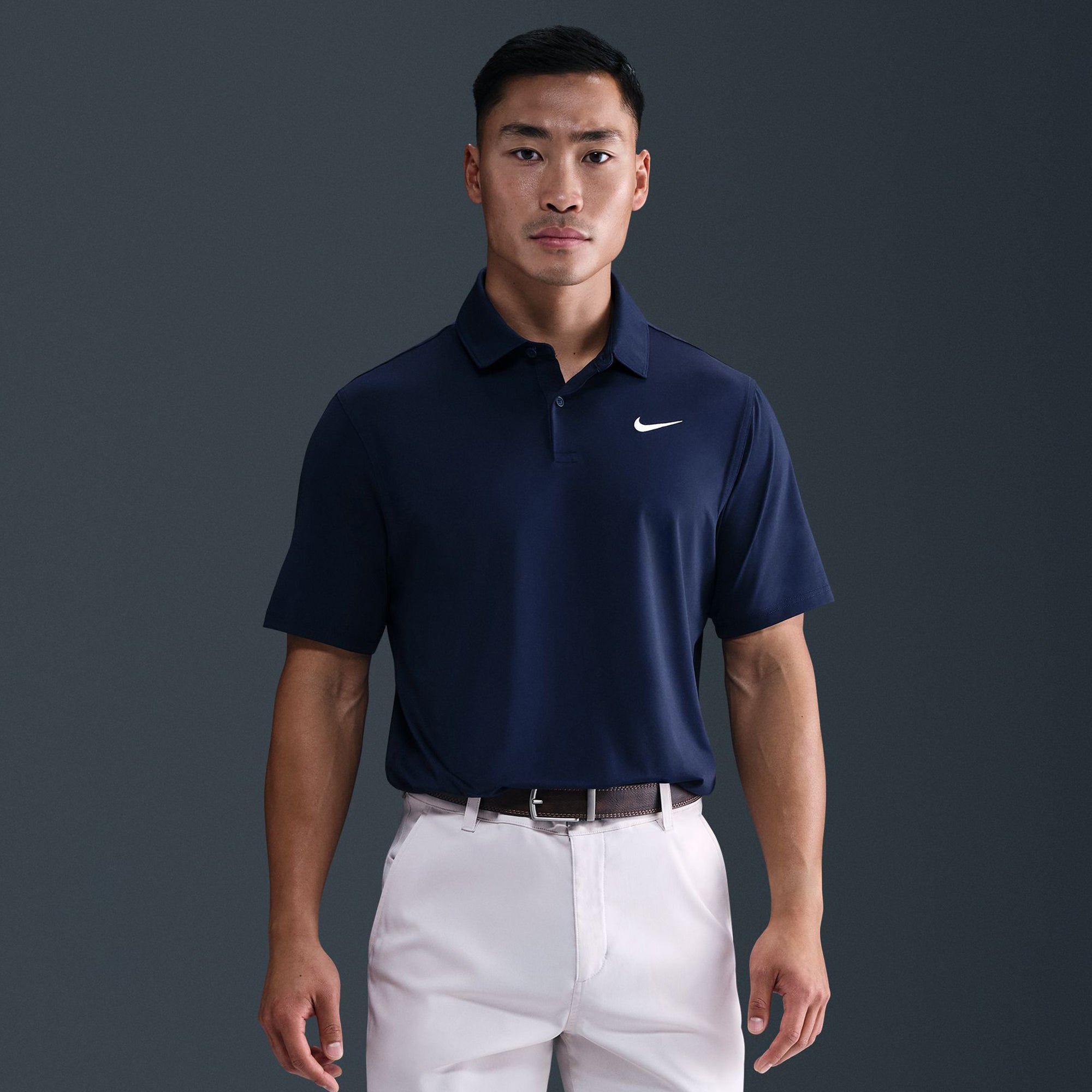 Nike Golf Velocity Solid Polo Shirt - College Navy 419 - IB0273