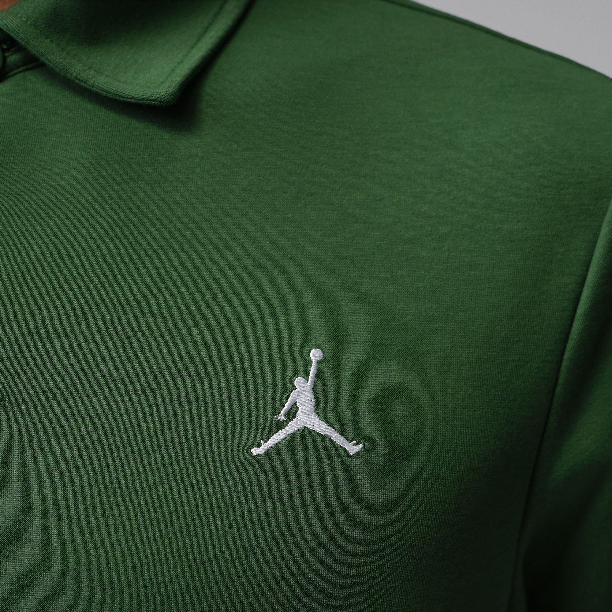 Nike Jordan Dri-Fit Golf Shirt - Forest Green/White 335 - HQ8688