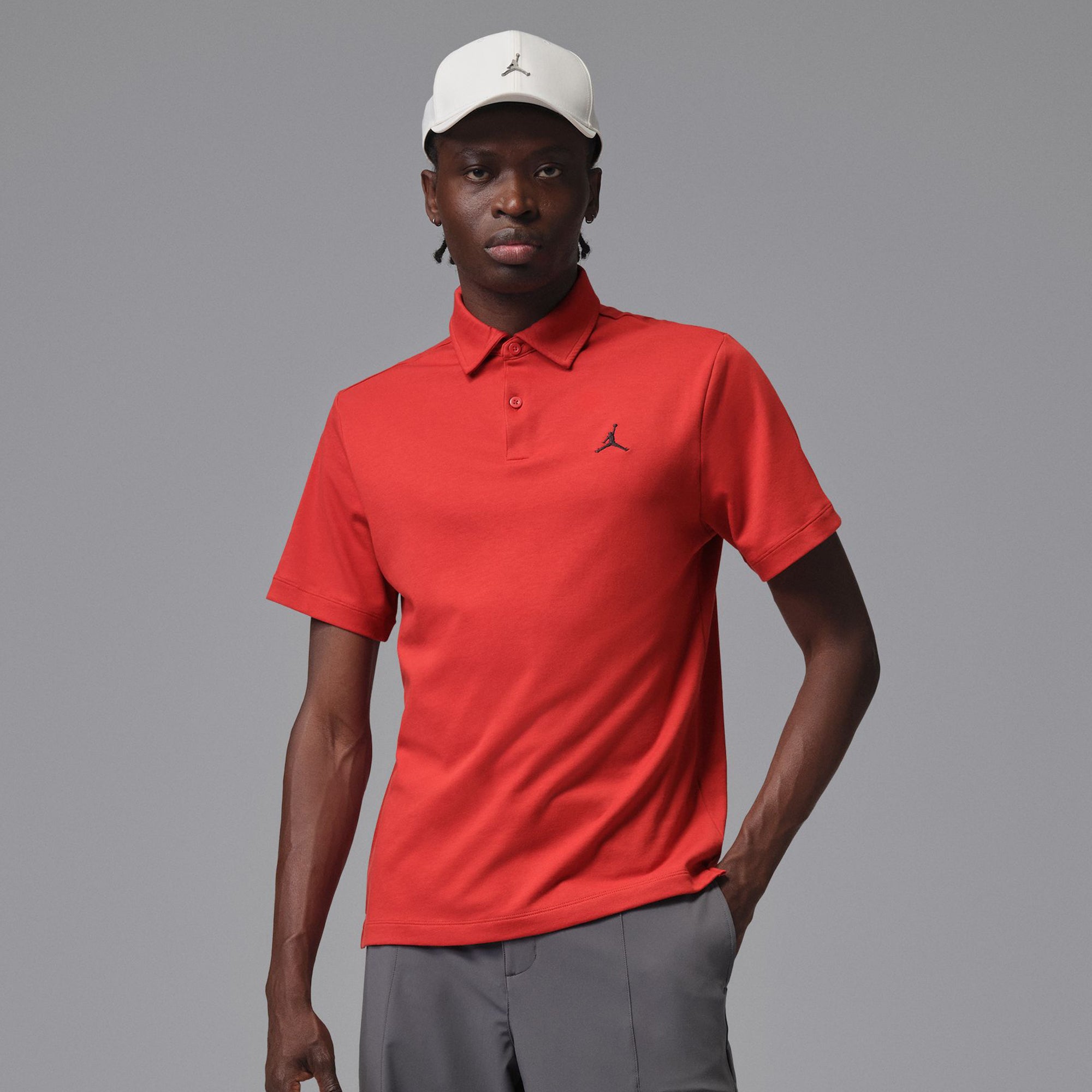 Nike Jordan Dri-Fit Golf Shirt - Mystic Red 622 - HQ8688-622