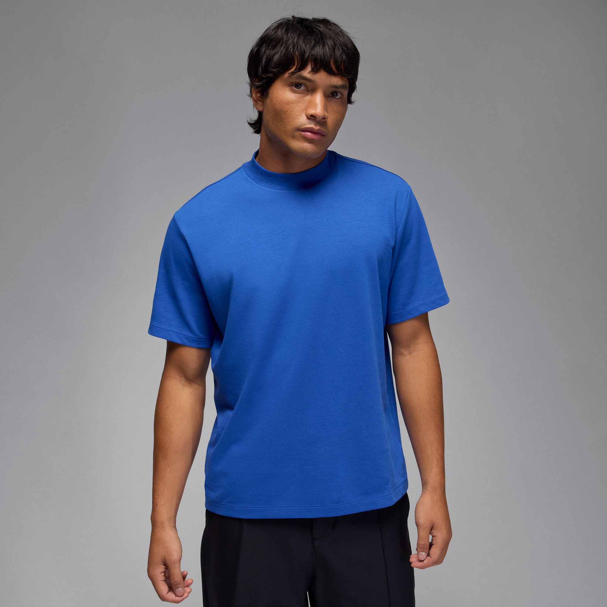 nike dri fit mock neck mens golf shirt