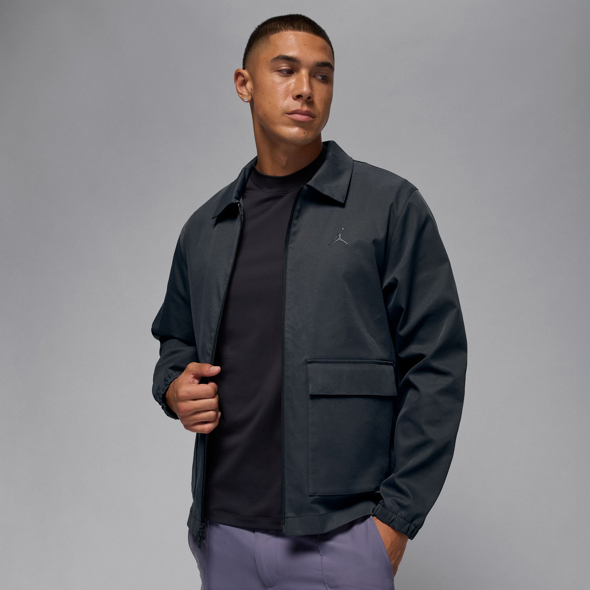 Nike Jordan Golf Full Zip Jacket - Black/Dark Shadow 010 - HQ8681