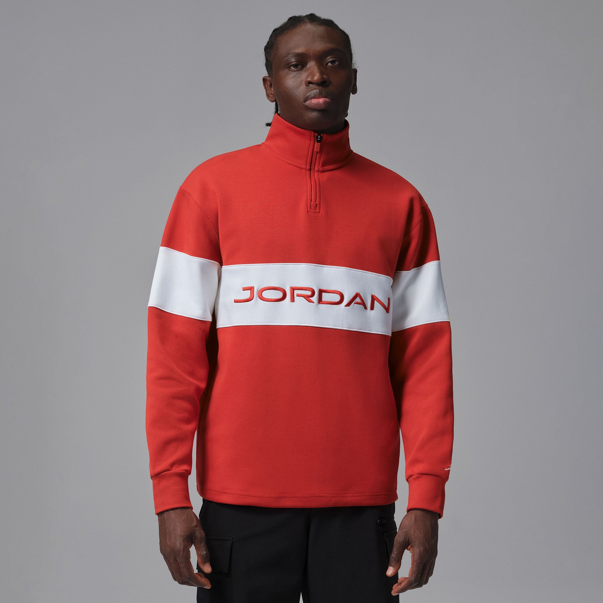 Nike Jordan Golf Half Zip Pullover HF9919 Mystic Red/Sail 622