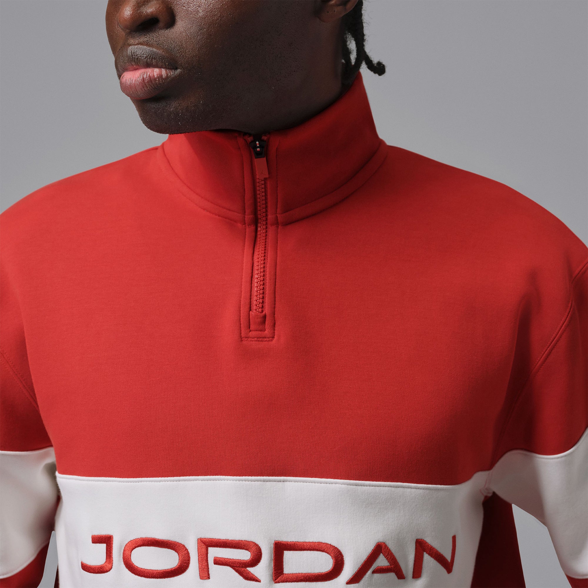 Nike Jordan Golf Half Zip Pullover HF9919 Mystic Red/Sail 622
