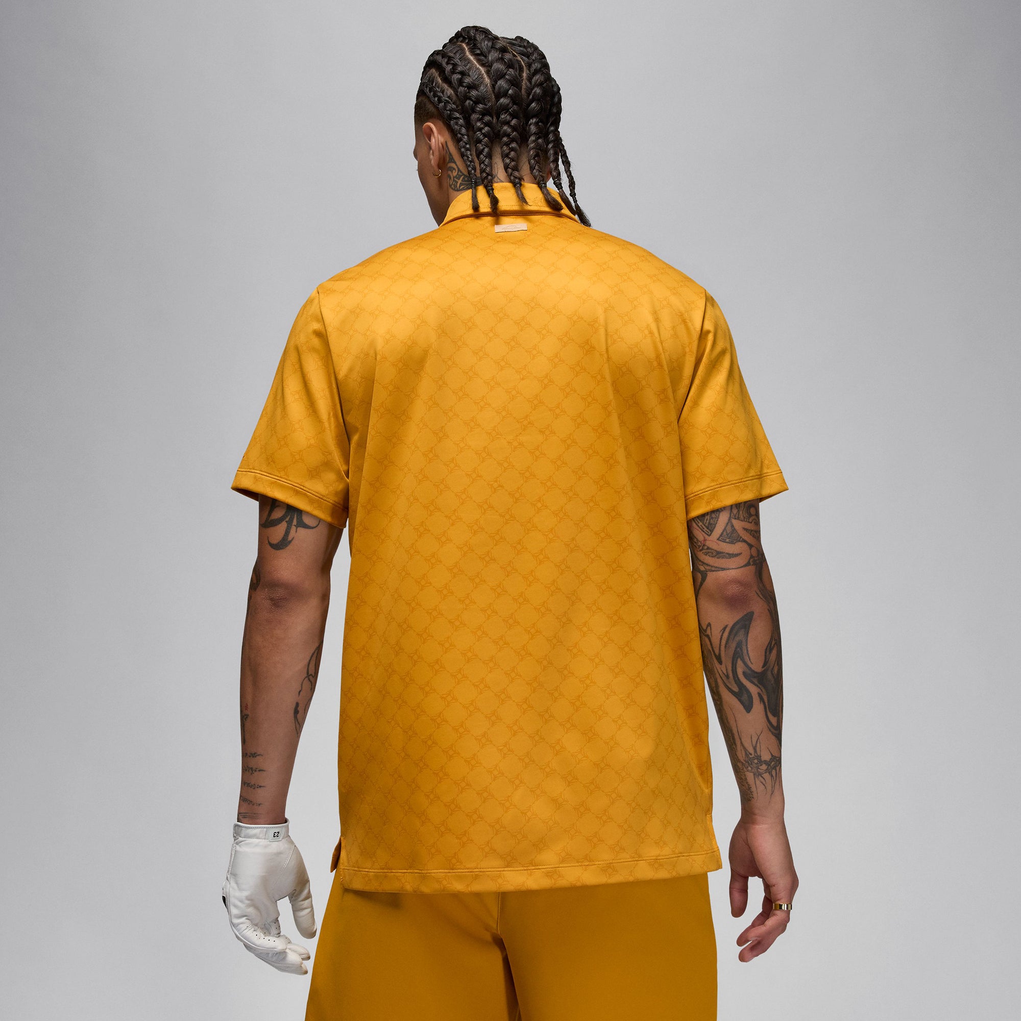 yellow nike golf shirt