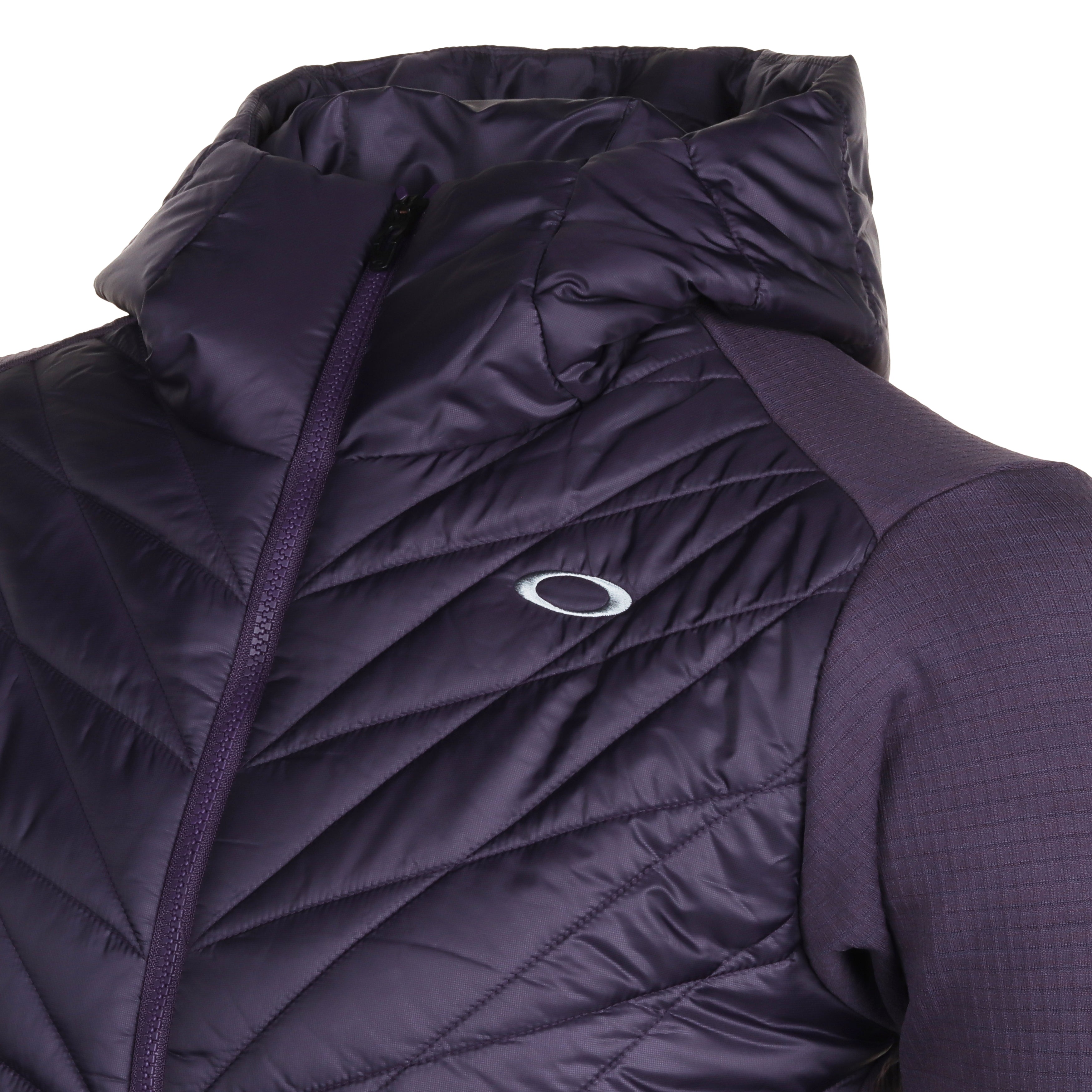 【OAKLEY】HYBRID PUFF FLEECE グレー　XL OAKLEY（オークリー） （メンズ）ゴルフウェア 吸汗速乾 フード付き