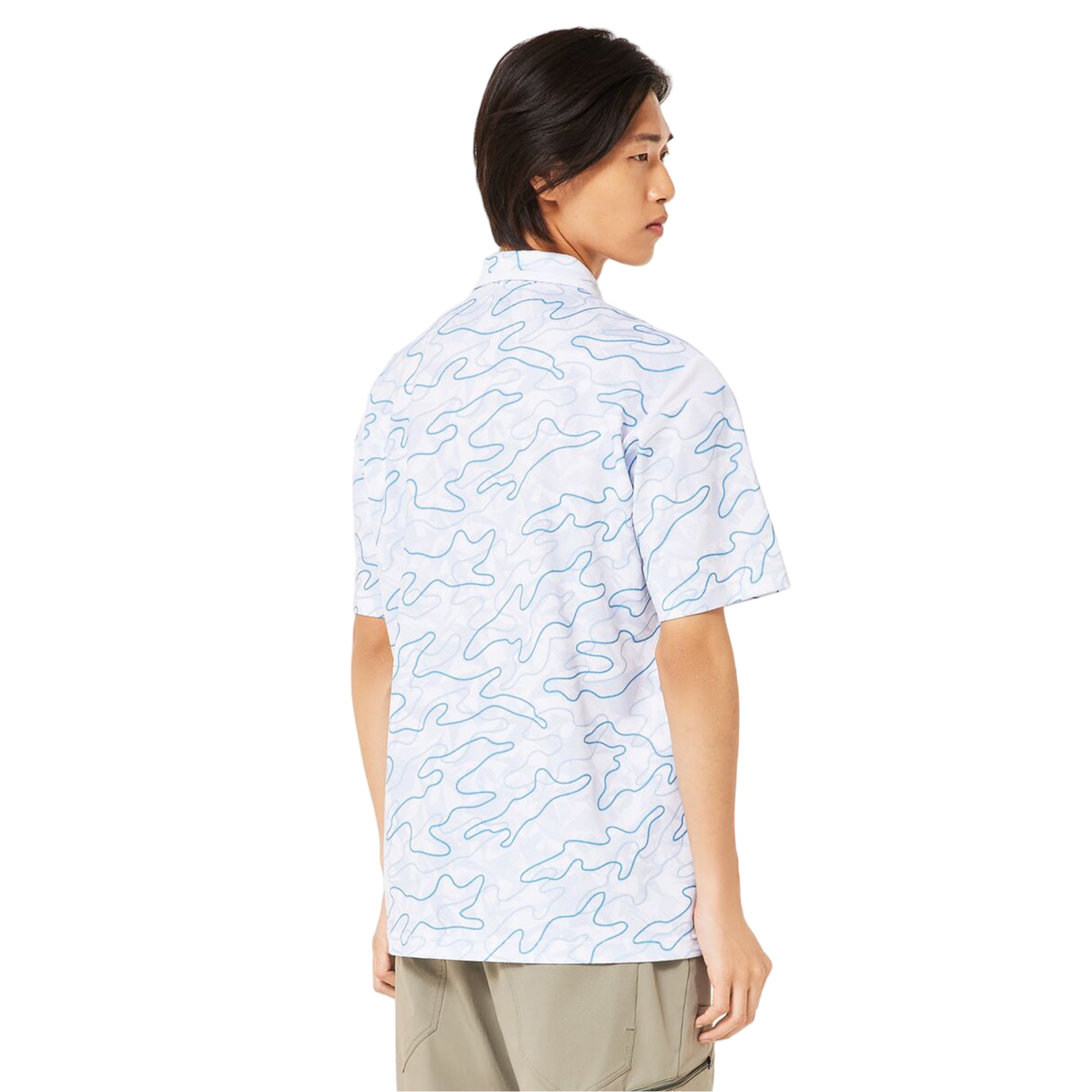Oakley Golf O-Sync Pack Irradiation Polo Shirt - White Print 186