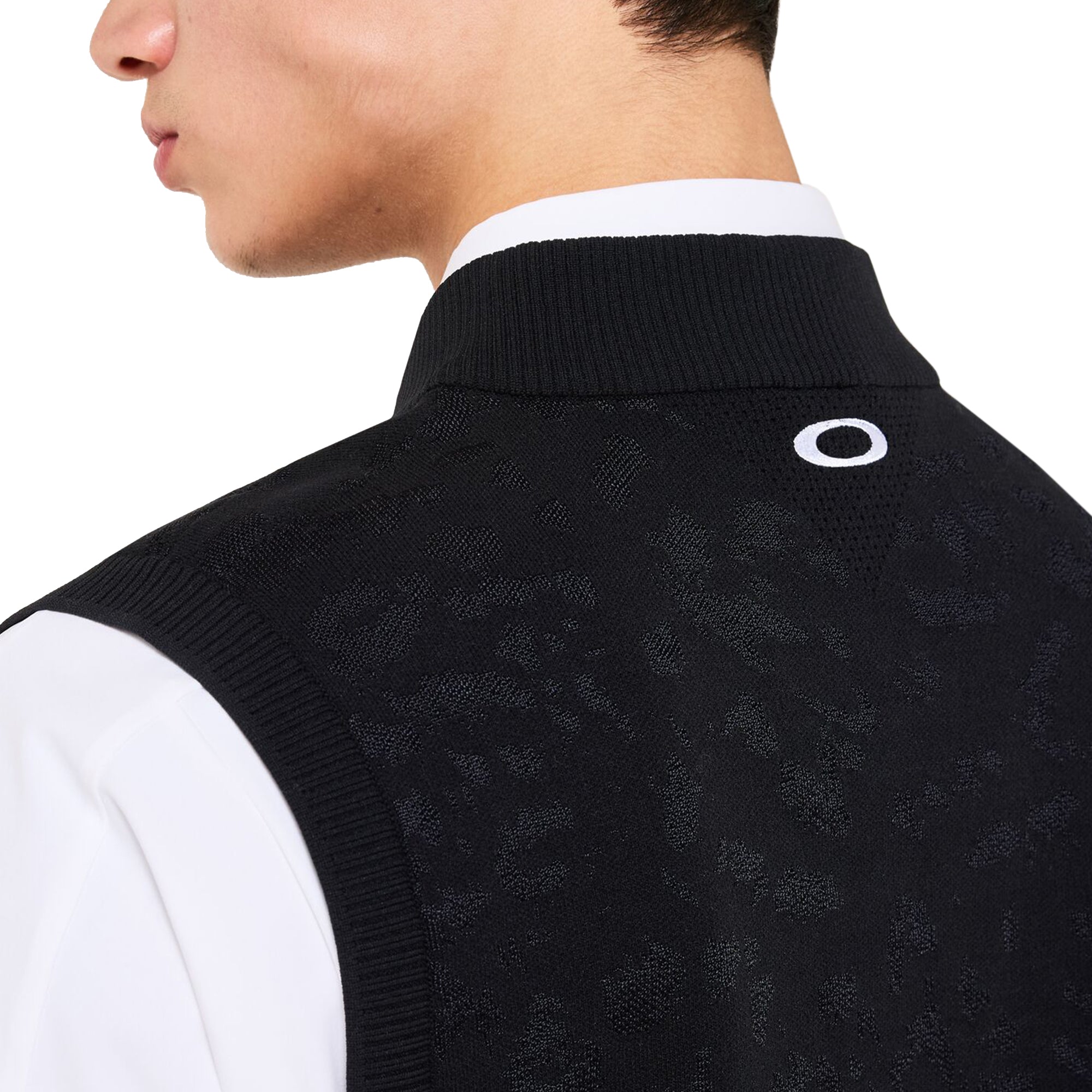 Oakley Golf Skull Spotted Jacquard Vest - Pitch Black 021 - 408762