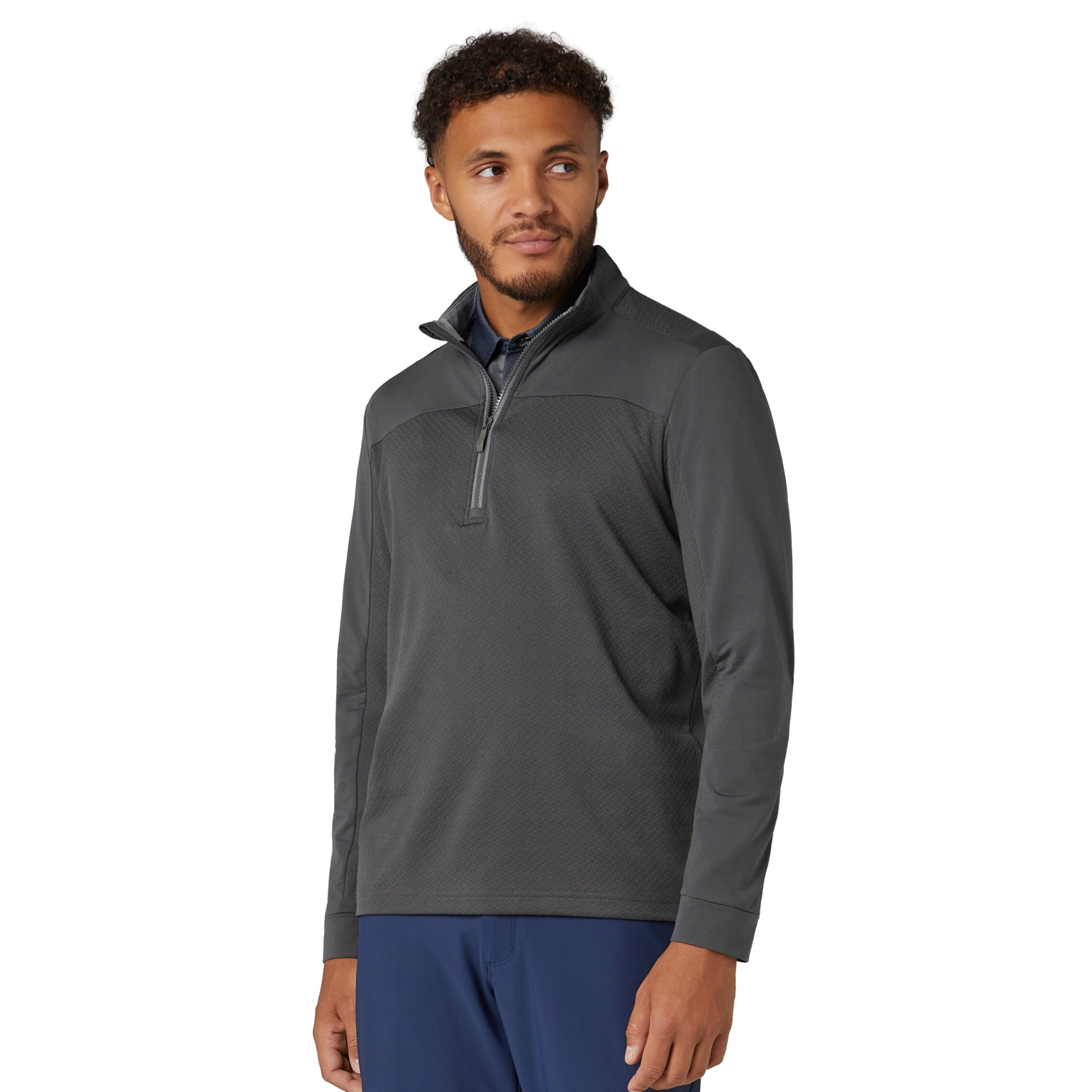 Original Penguin Golf Lightweight Mixed Media 1/4 Zip