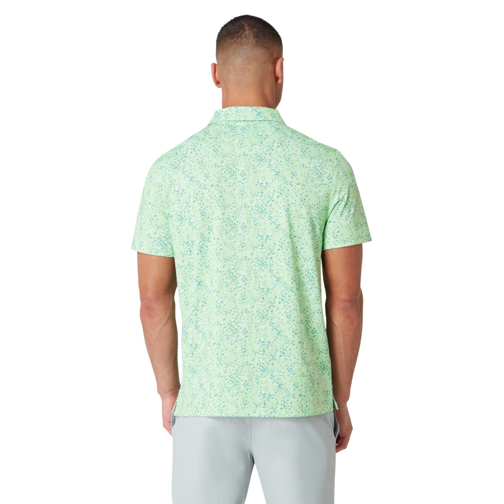 Original Penguin Golf Micro Abstract Polo Shirt - Spruce