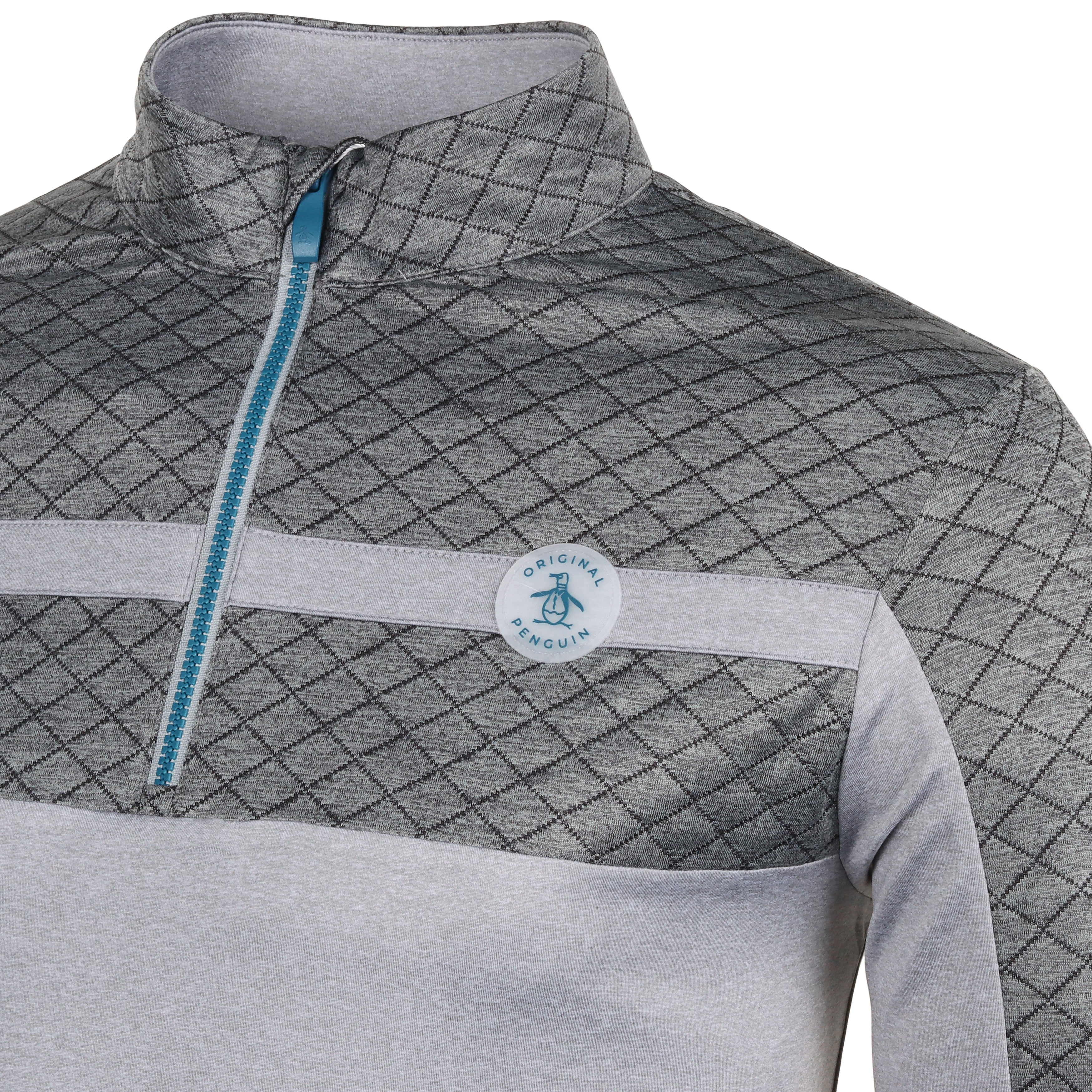 【Lサイズ】Penguin by clubhaus french terry Original Penguin Technical Earl Men's Quarter-Zip Sweater