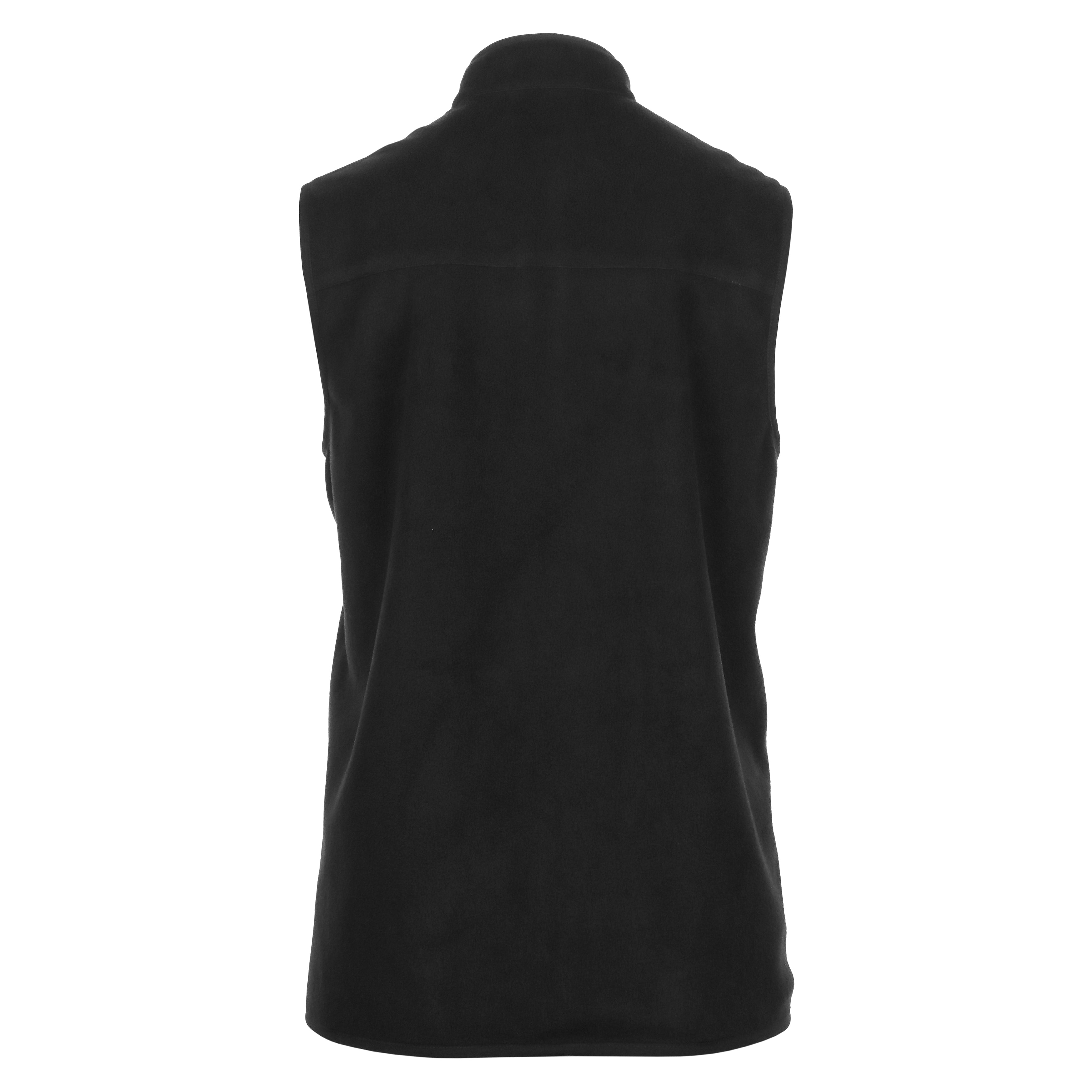 Original Penguin Golf Mixed Media Reverse Full Zip Vest - Caviar