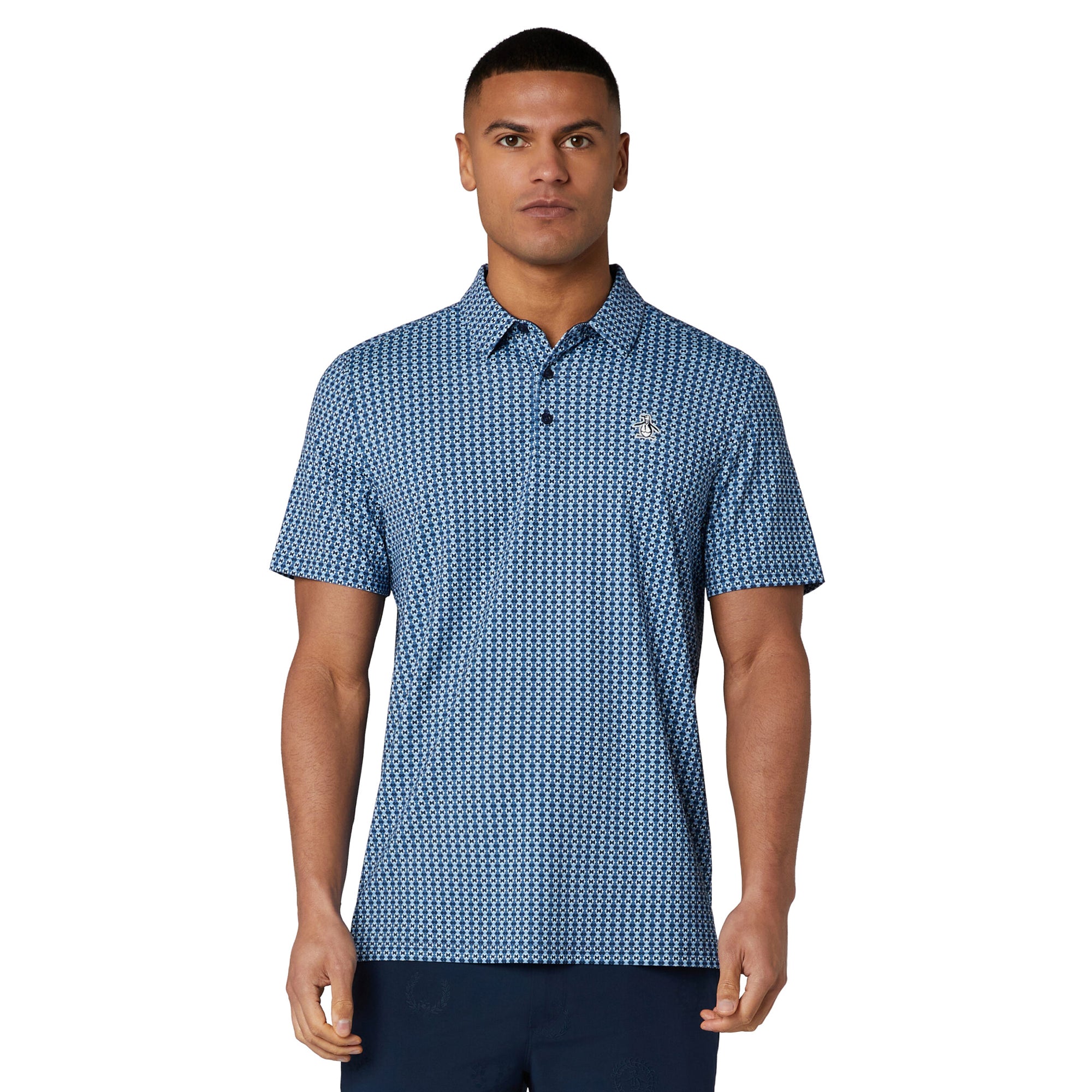 Original Penguin Golf Pete's Bow Tie Polo Shirt - Black Iris 417