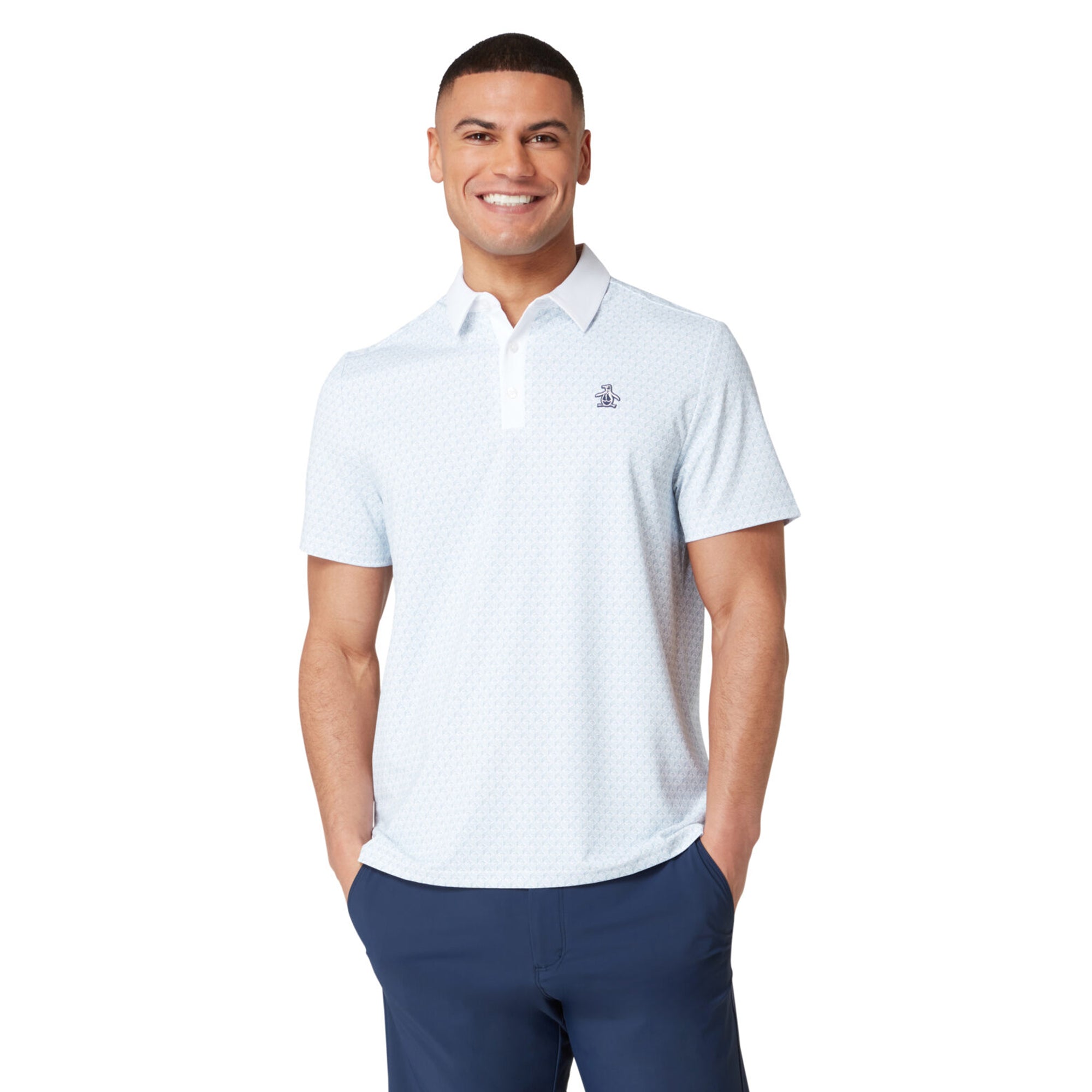 Original Penguin Golf Pete's Tee Time Polo Shirt - Bright