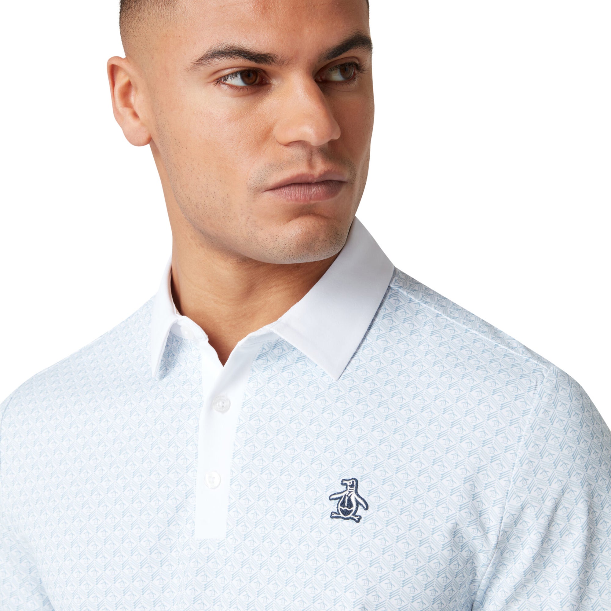 Original Penguin Golf Pete's Tee Time Polo Shirt - Bright White