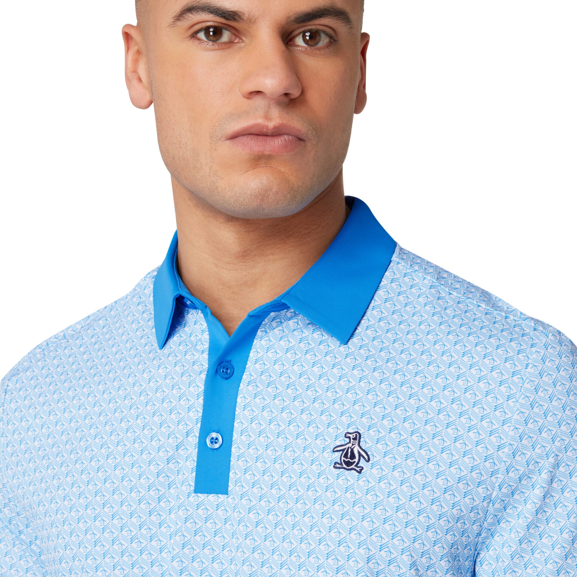 Original Penguin Golf Pete's Tee Time Polo Shirt - French Blue 478 ...