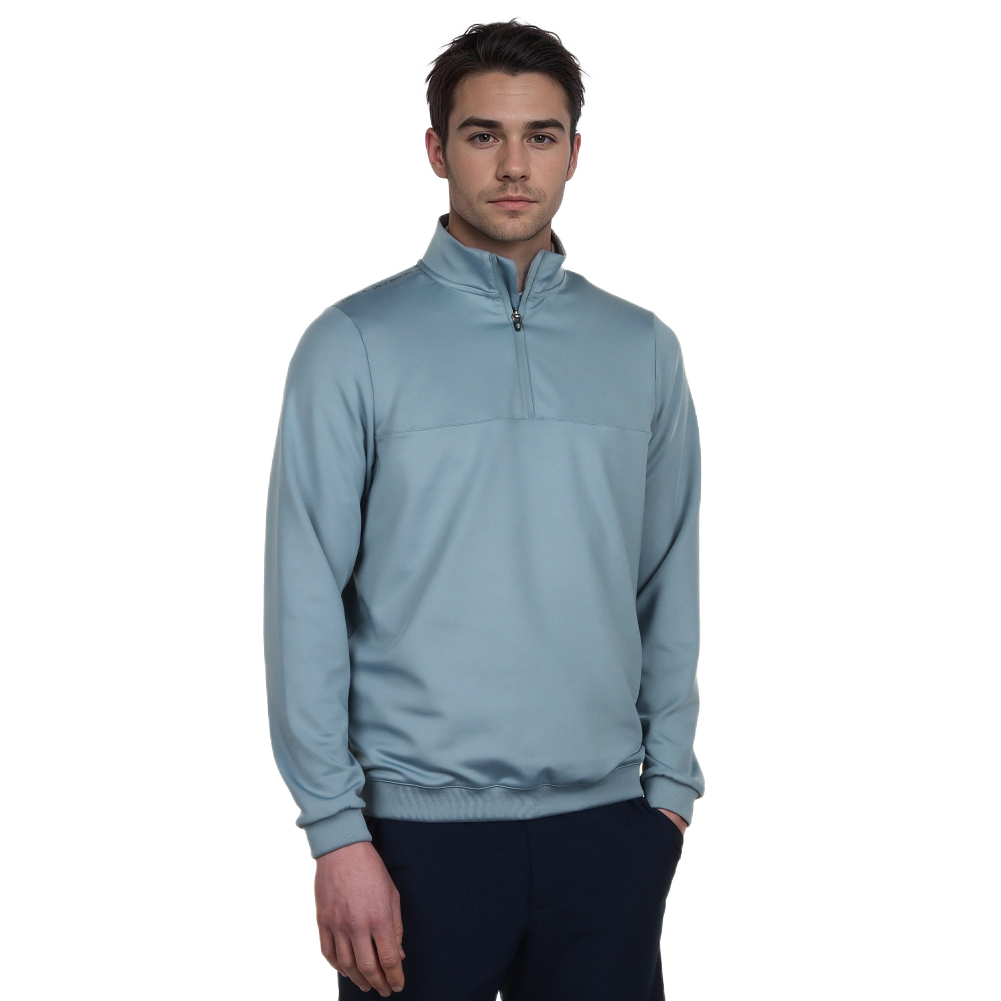 Oscar Jacobson Darwin Men's 1/4 Zip Pullover Golf Sweater - All Colors & Sizes, 60% Off RRP, New With Tags 10 thumbnail image