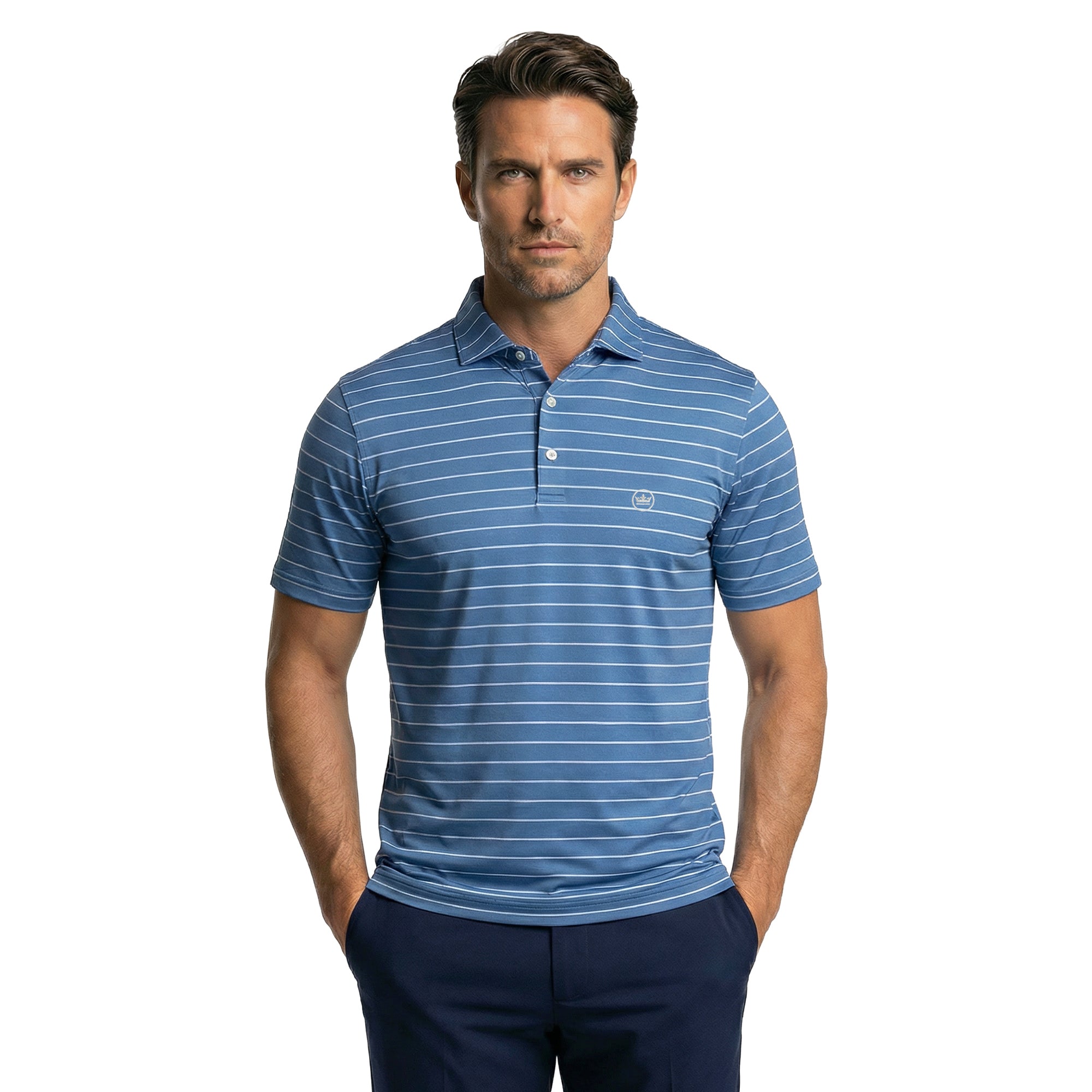 Peter Millar Coda Performance Mesh Shirt - Storm - MS26XK53E-STORM