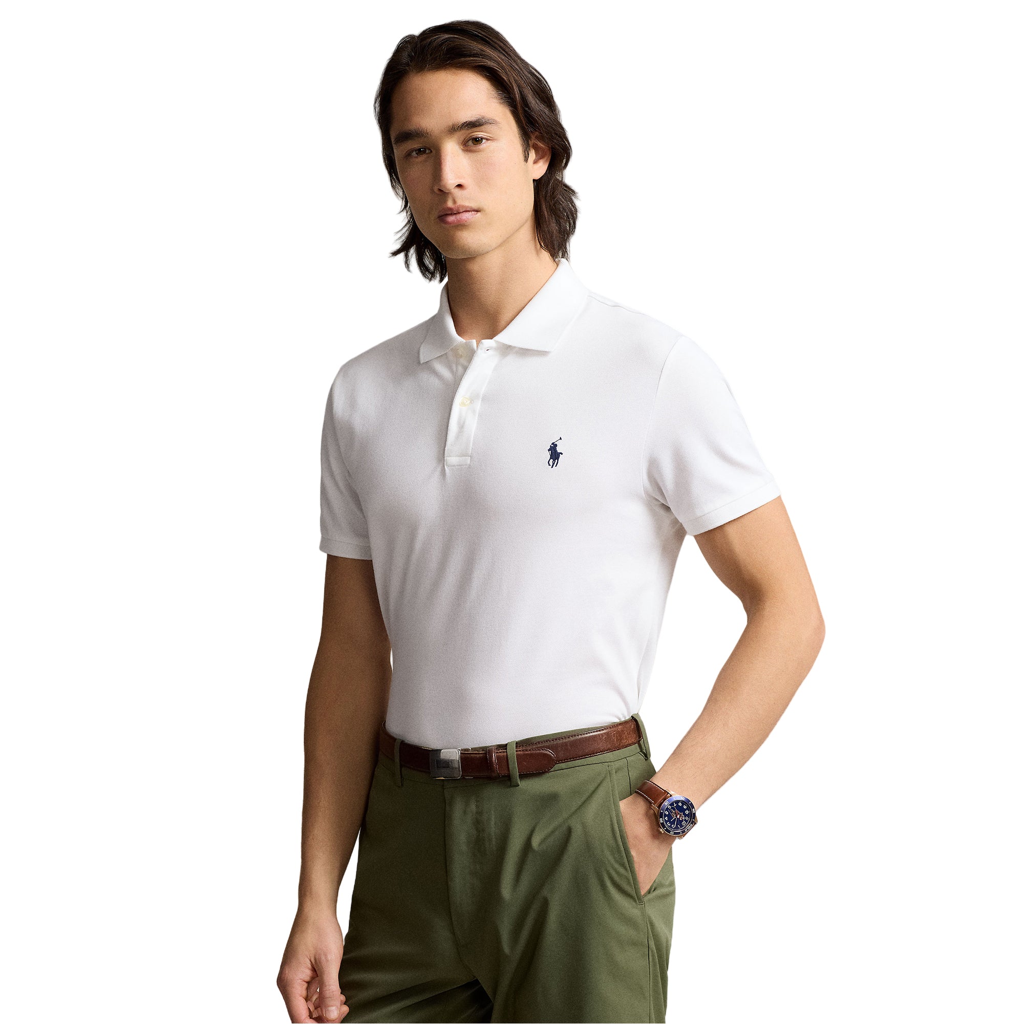 Polo Golf Ralph Lauren Performance Mesh Shirt Ceramic White 004