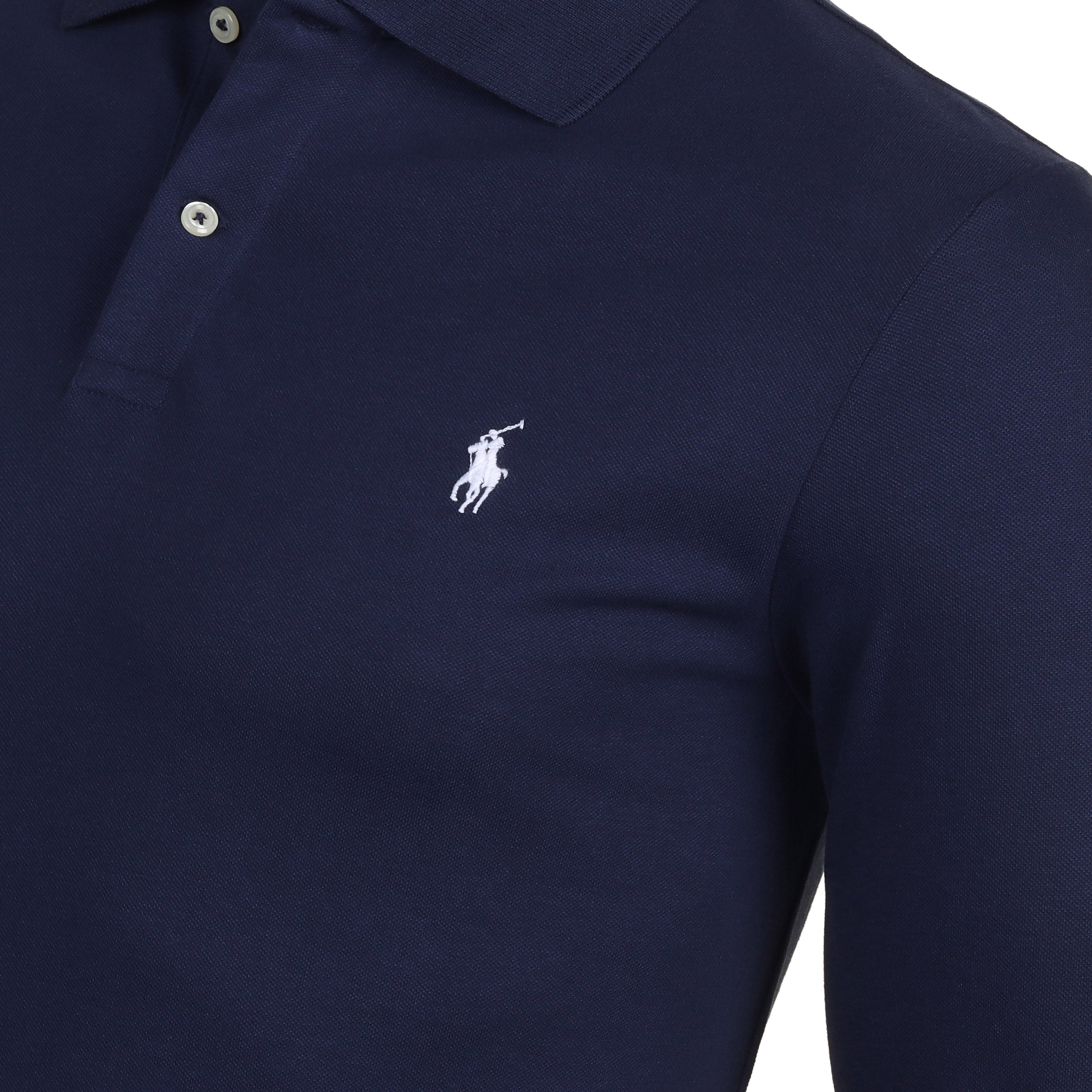 Polo Golf Ralph Lauren Stretch Pique LS Shirt Refined Navy 001