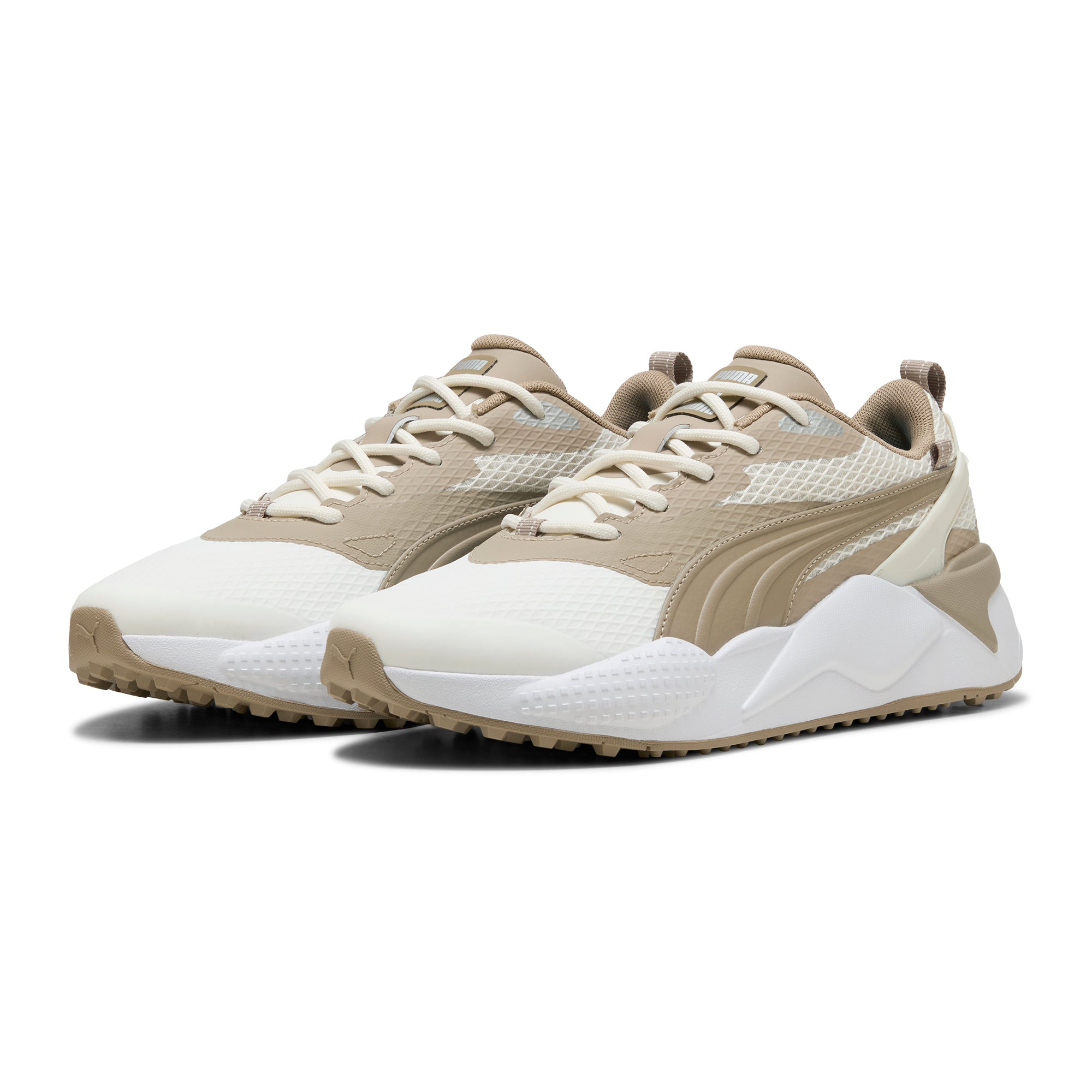 Puma GS-X Efekt Golf Shoes - White/Ice Coffee 10 - 379207-10