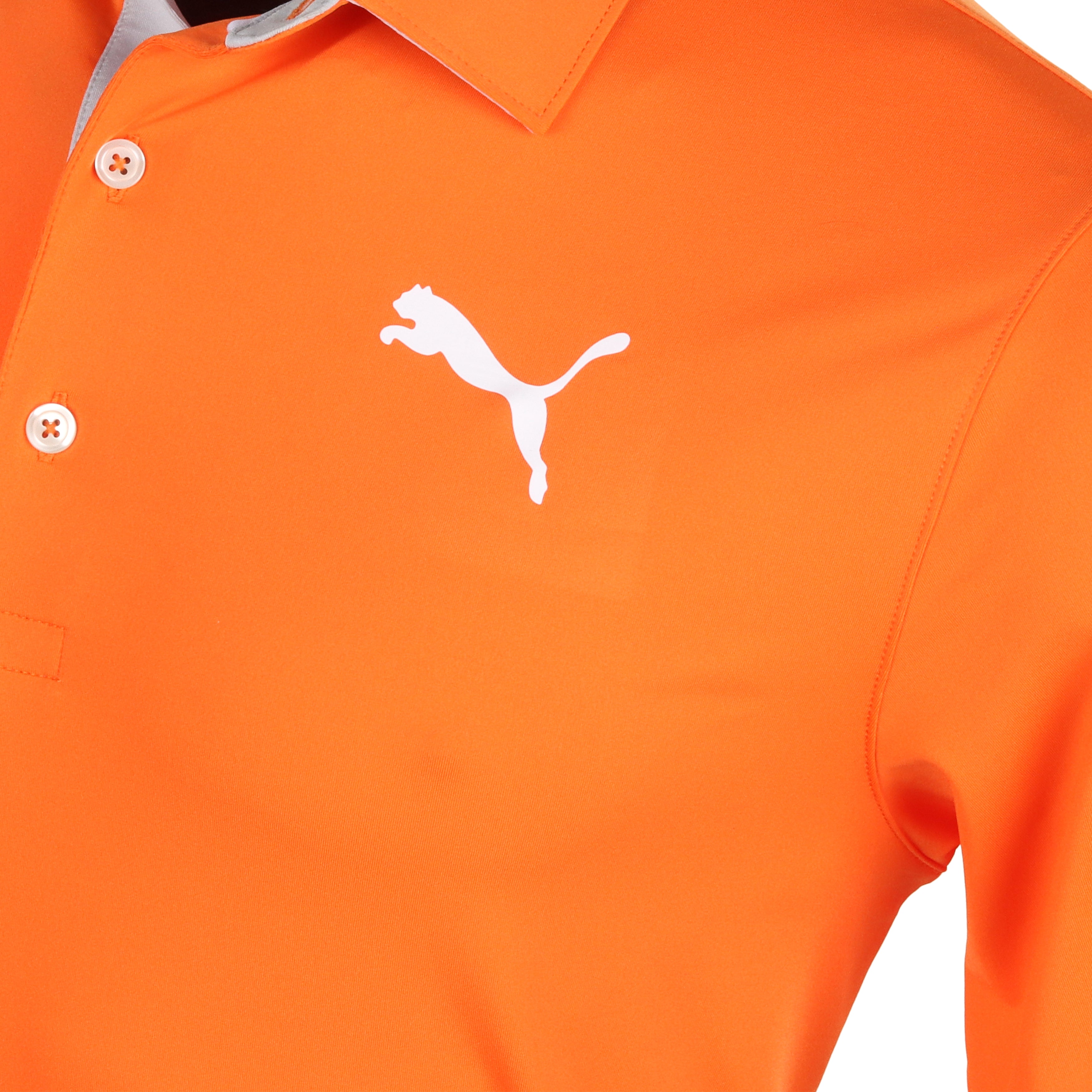 Puma Golf Brigade Polo Shirt Orange 624471 18 Function18 Restrictedgs