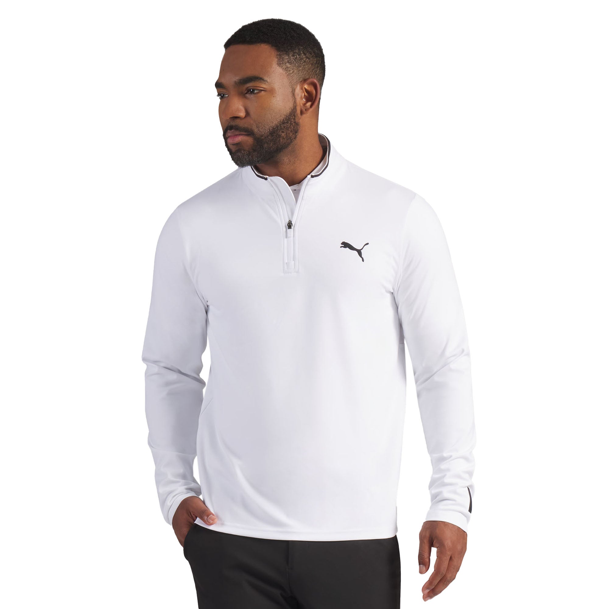 Puma Golf Cloudspun Tech Tour 1/4 Zip - White Glow 01 - 636478-01