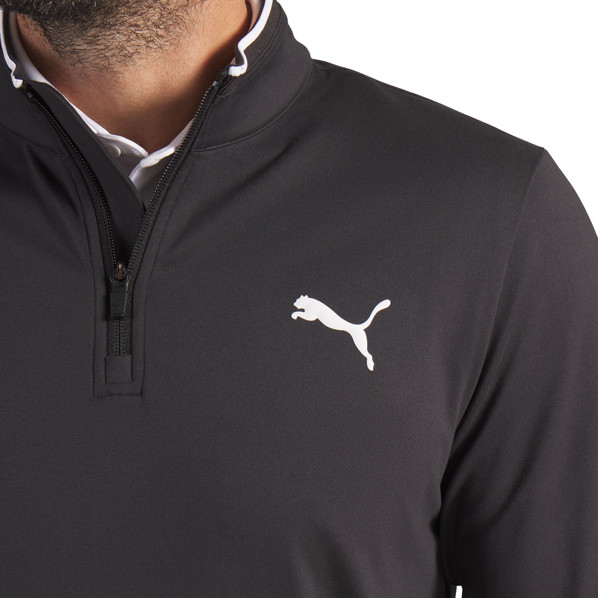 Puma Golf Cloudspun Tech Tour 1/4 Zip - Puma Black 02 - 636478-02