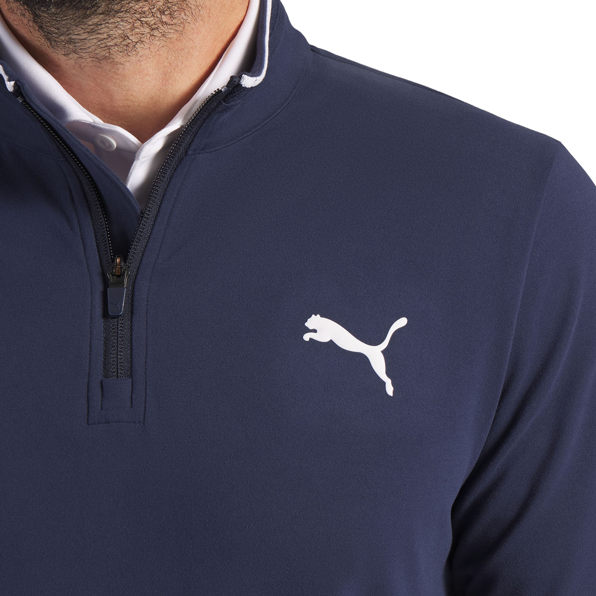 Puma Golf Cloudspun Tech Tour 1/4 Zip - Deep Navy 03 - 636478-03