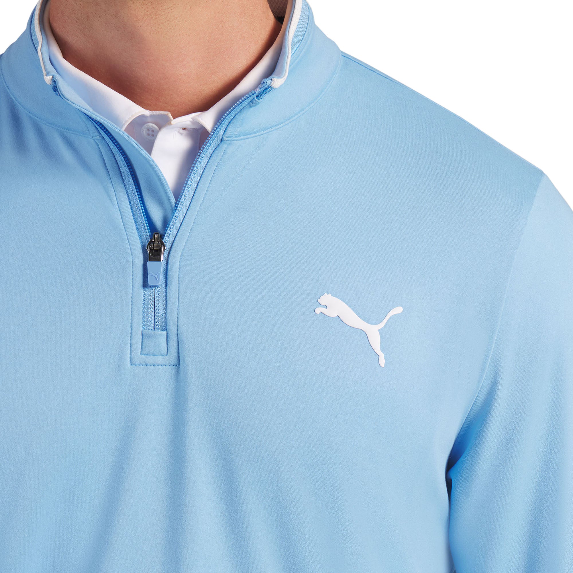 Puma Golf Cloudspun Tech Tour 1/4 Zip - Team Light Blue 05