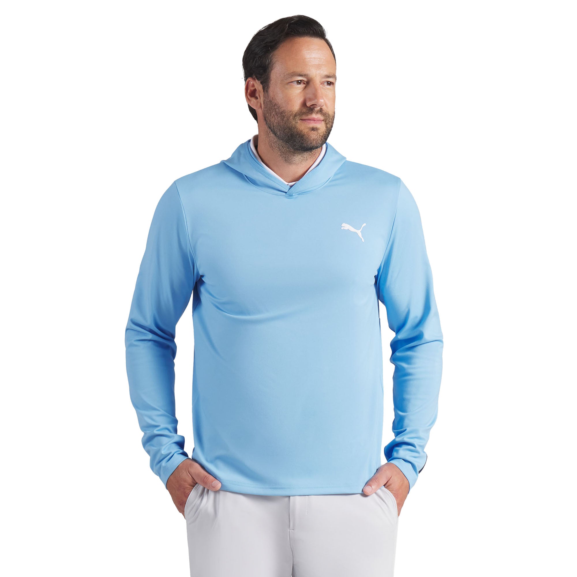 Puma Golf Cloudspun Tech Tour Hoodie - Team Light Blue 05 - 636479