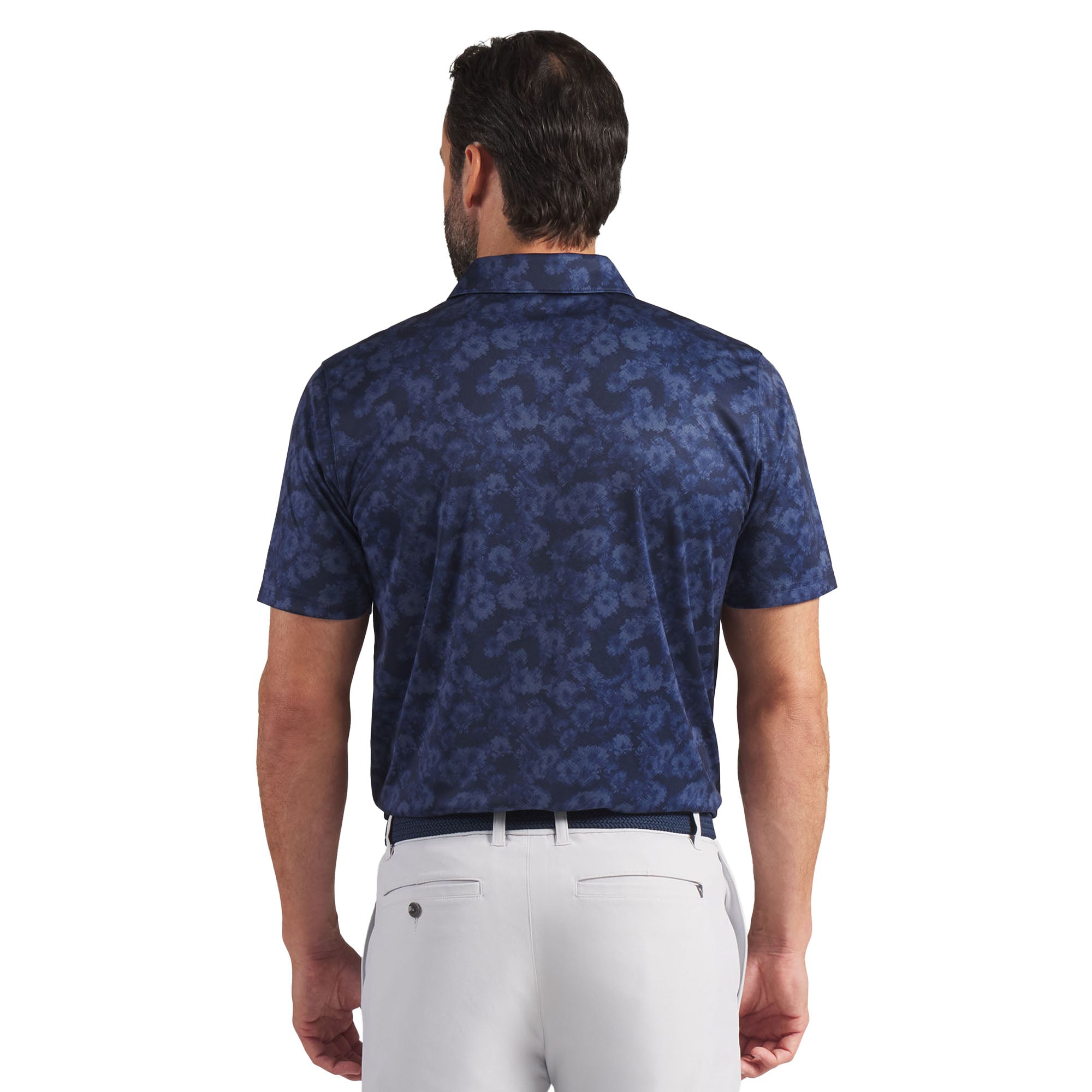 Puma Golf Pure 2.0 Floral Polo Shirt - Deep Navy 03 - 635183-03