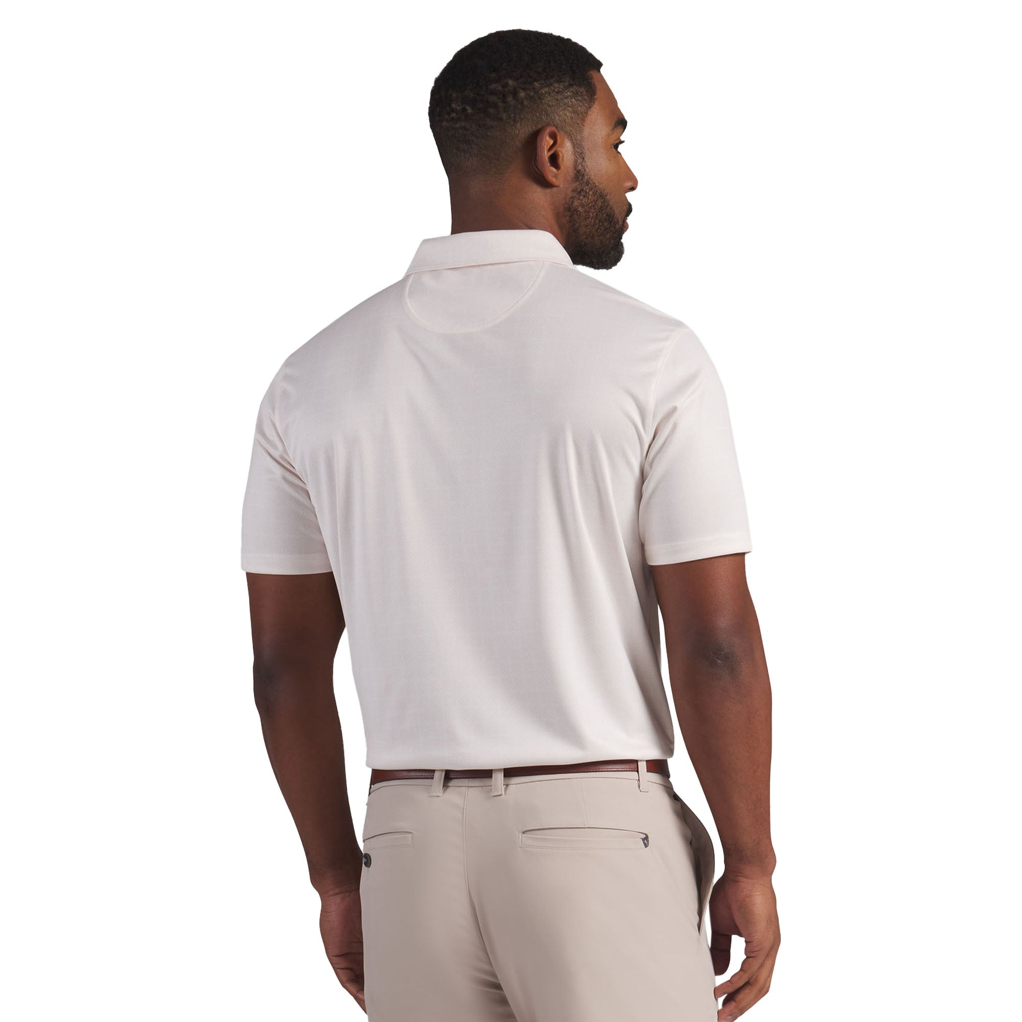 Puma Golf Pure 2.0 Geo Diamond Polo Shirt - Warm White 04 - 635182
