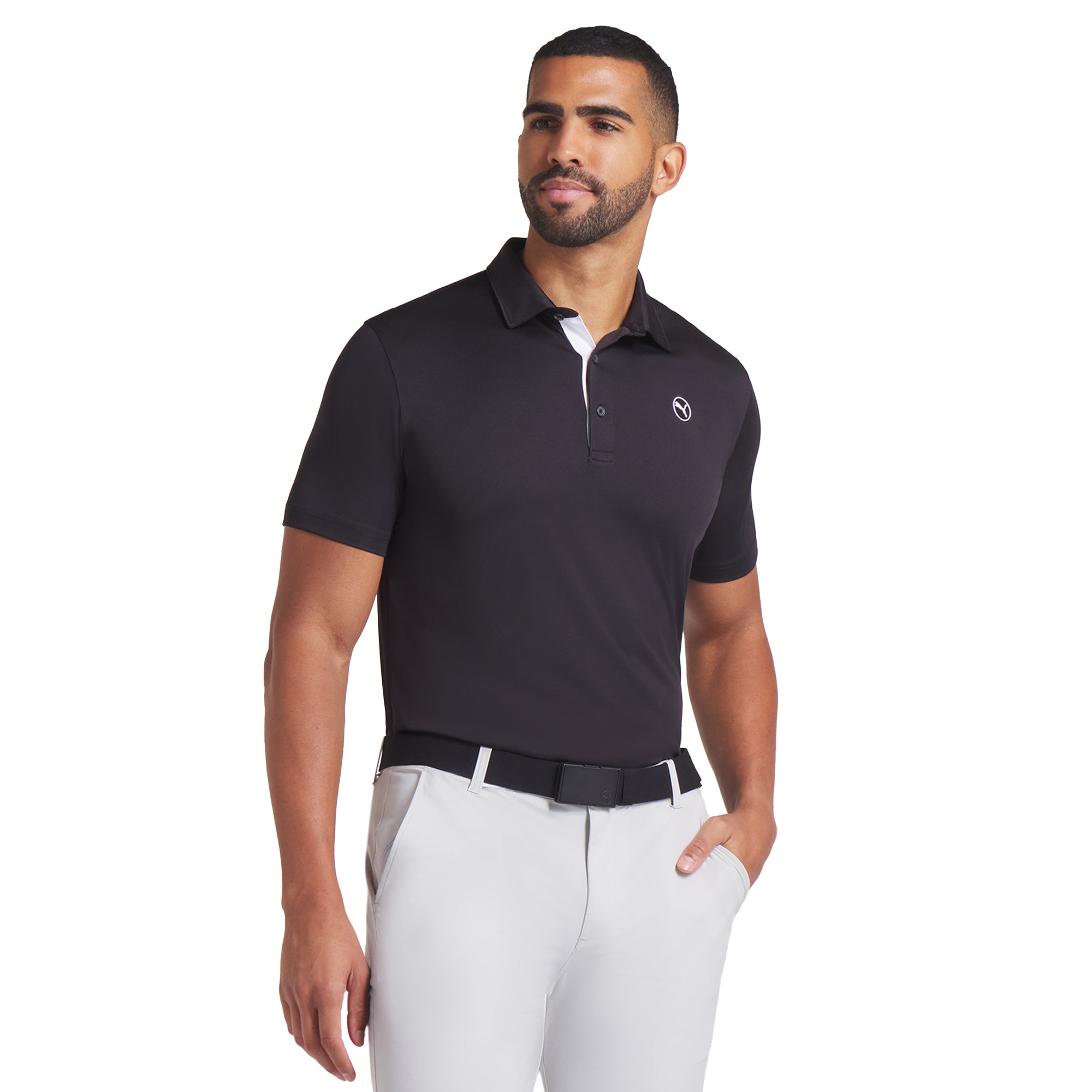 Puma Golf Pure 2.0 Polo Shirt - Puma Black 01 - 629949-01 - Function18