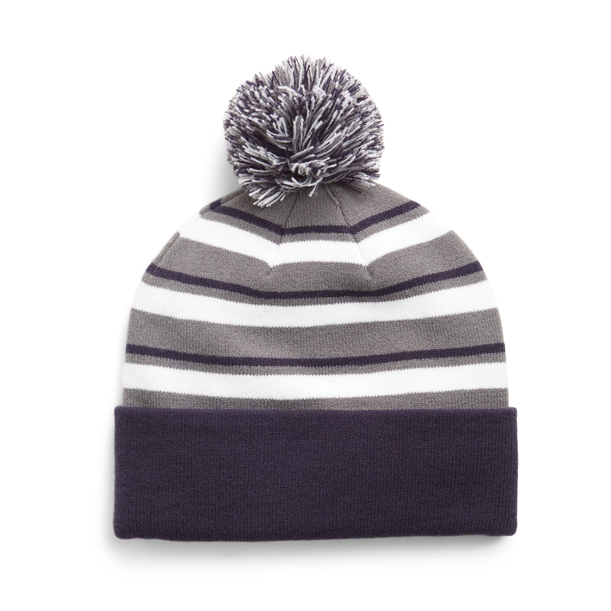 Puma WRMLBL Stripe Pom Beanie - Navy Blazer/Slate Sky Puma WRMLBL Stripe Pom Beanie - Navy Blazer/Slate Sky