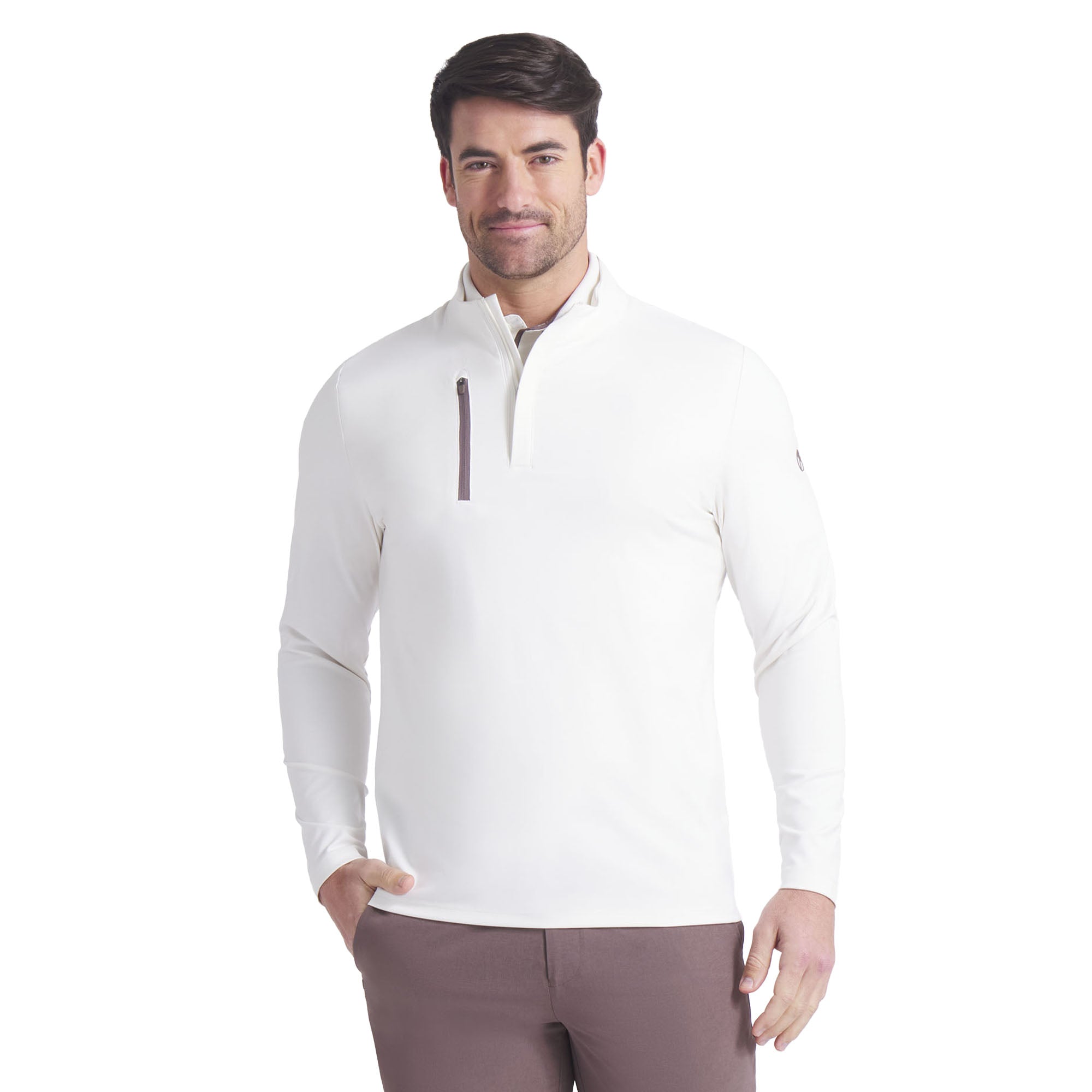 Puma Golf X Arnold Palmer Elevated 1/4 Zip - Warm White 05