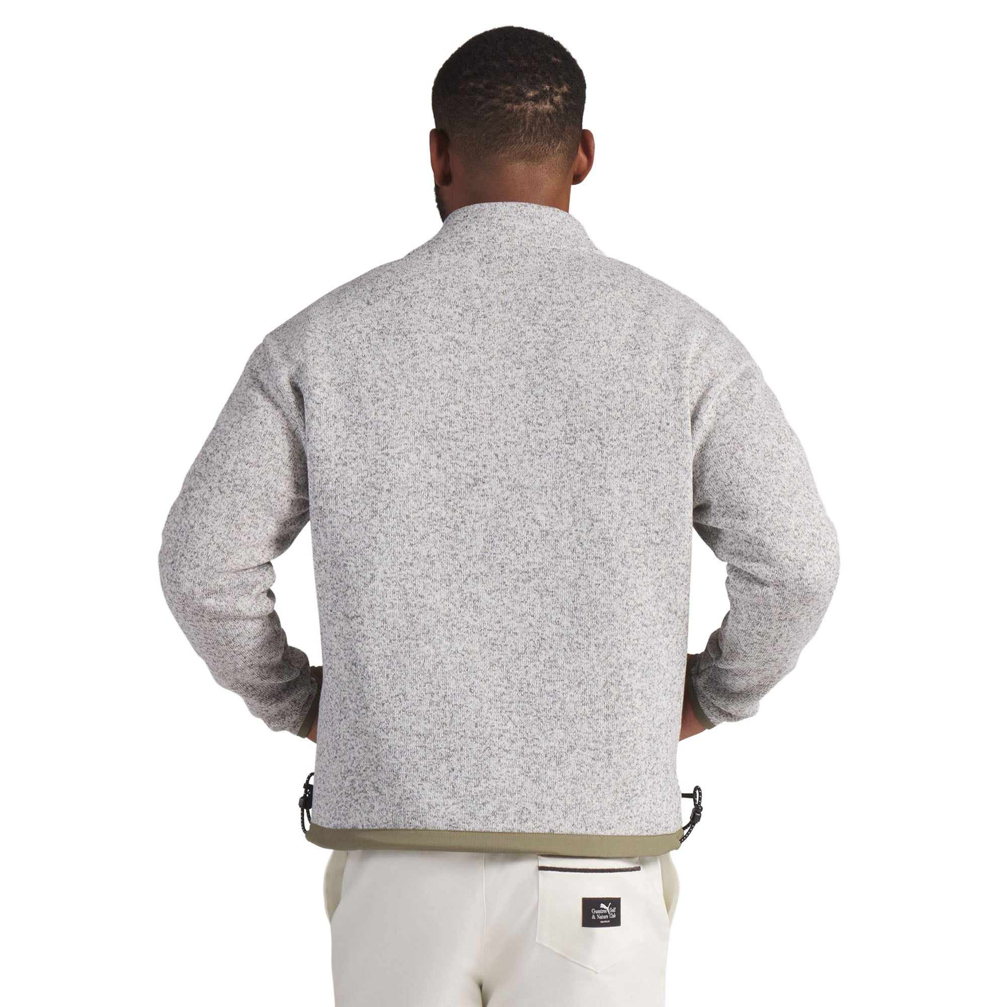 Puma Golf x GGNC 1/4 Zip - Warm White Heather 01 - 635622-01
